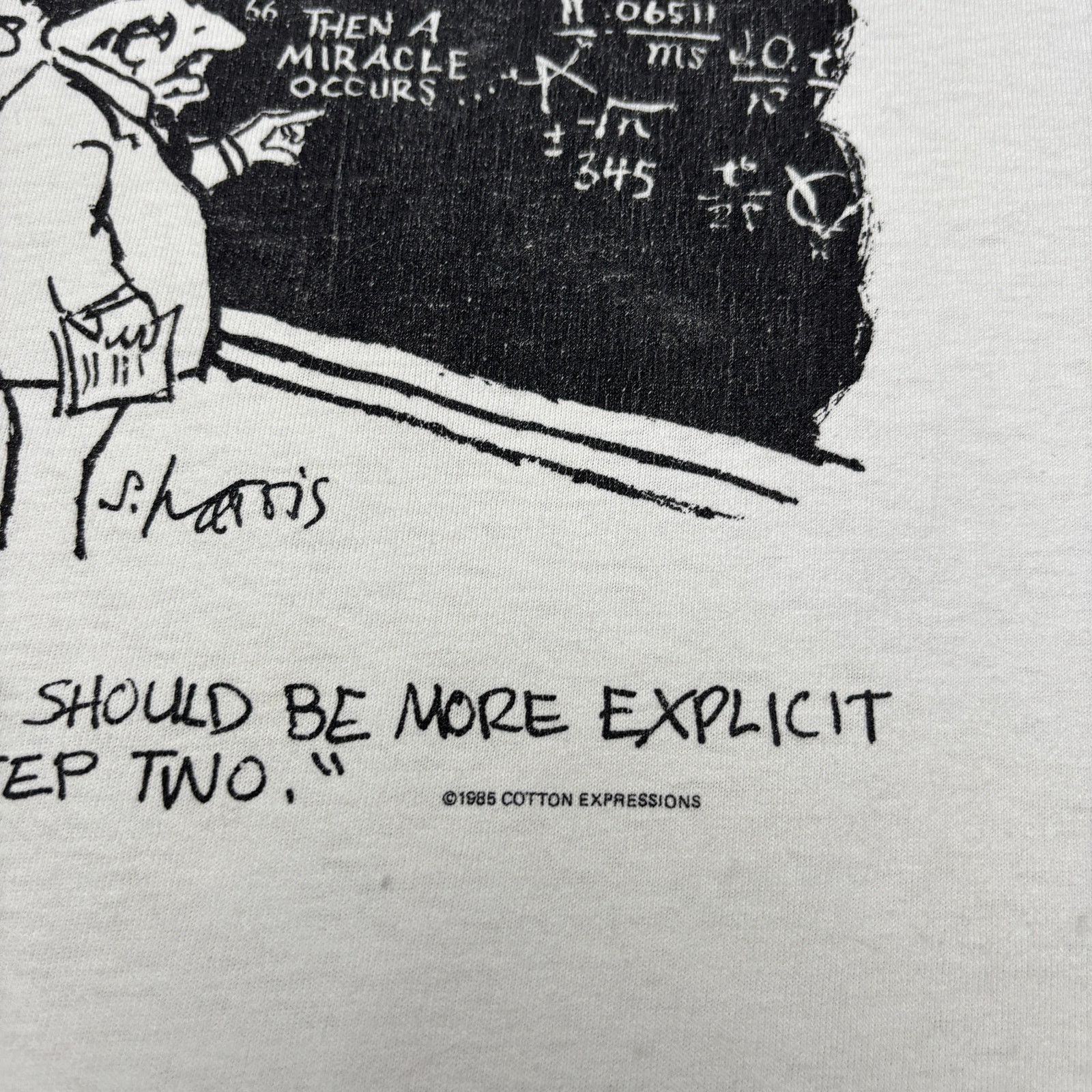 Vintage Vintage 1985 Syndey Harris Math Tee Shirt Men's XL Humor Size US XL / EU 56 / 4 - 3 Thumbnail