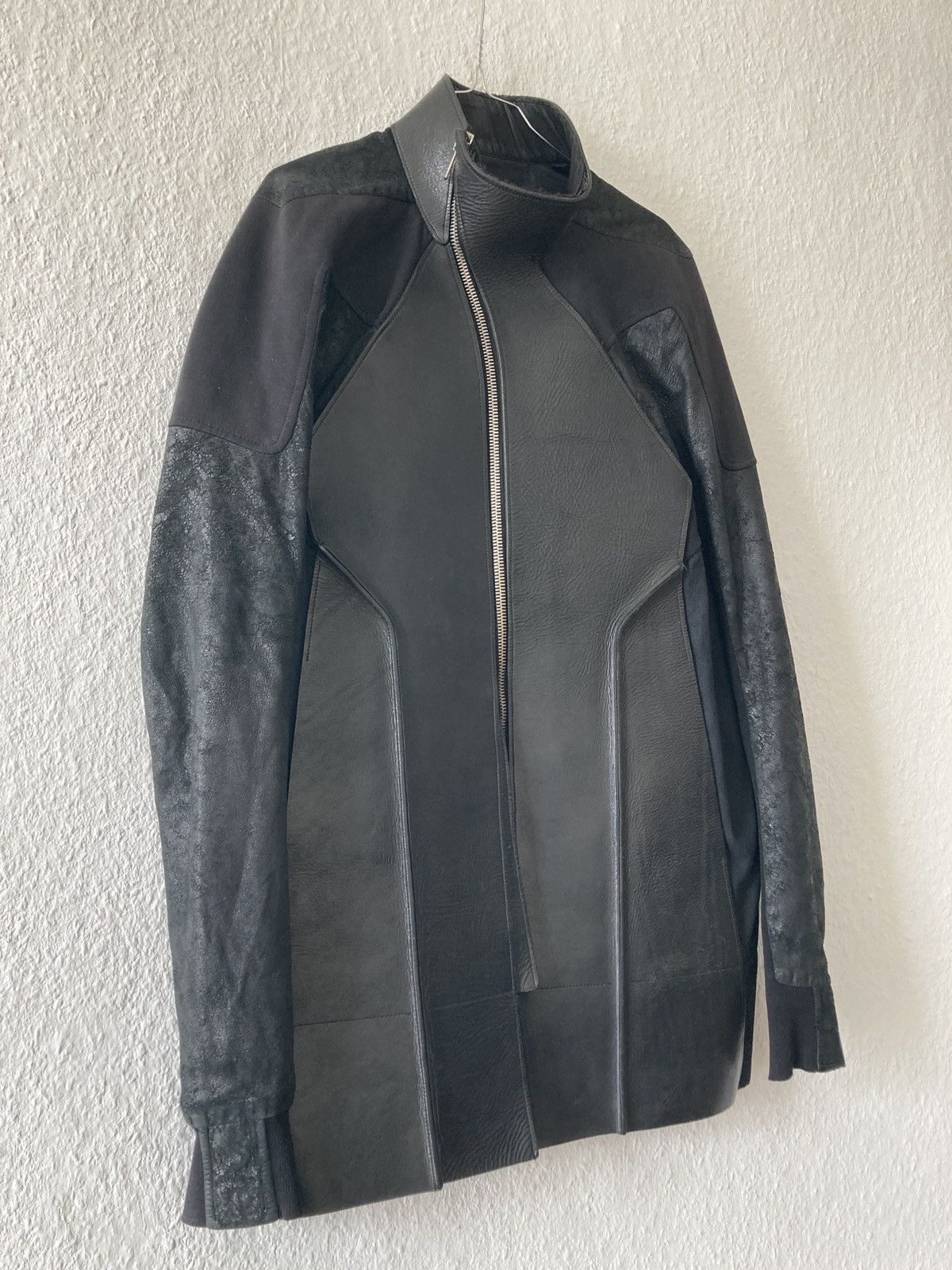 Rick Owens S/S 11 „ANTHEM“ Blistered Lamb Calf Leather Jacket M Size US M / EU 48-50 / 2 - 8 Thumbnail