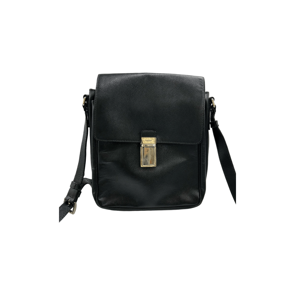 Prada Prada Saffiano Leather Crossbody Bag ONE SIZE Size ONE SIZE - 1 Thumbnail