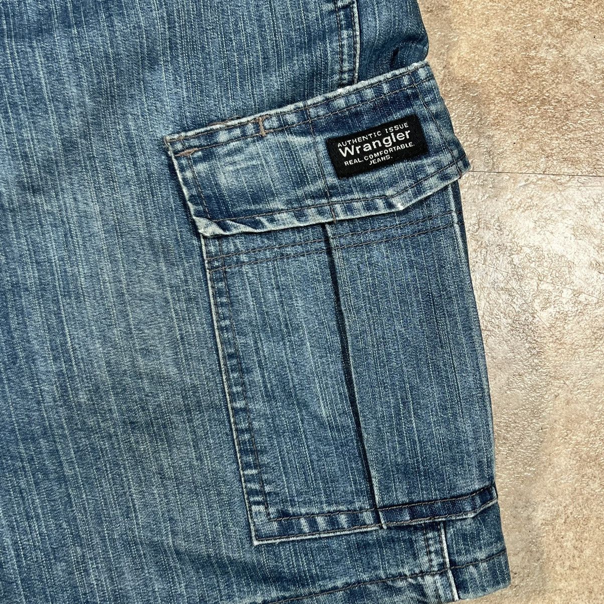 Vintage × Wrangler Vintage 90s Wrangler Carpenter Cargo Jean Shorts Jorts Size US 34 / EU 50 - 3 Thumbnail