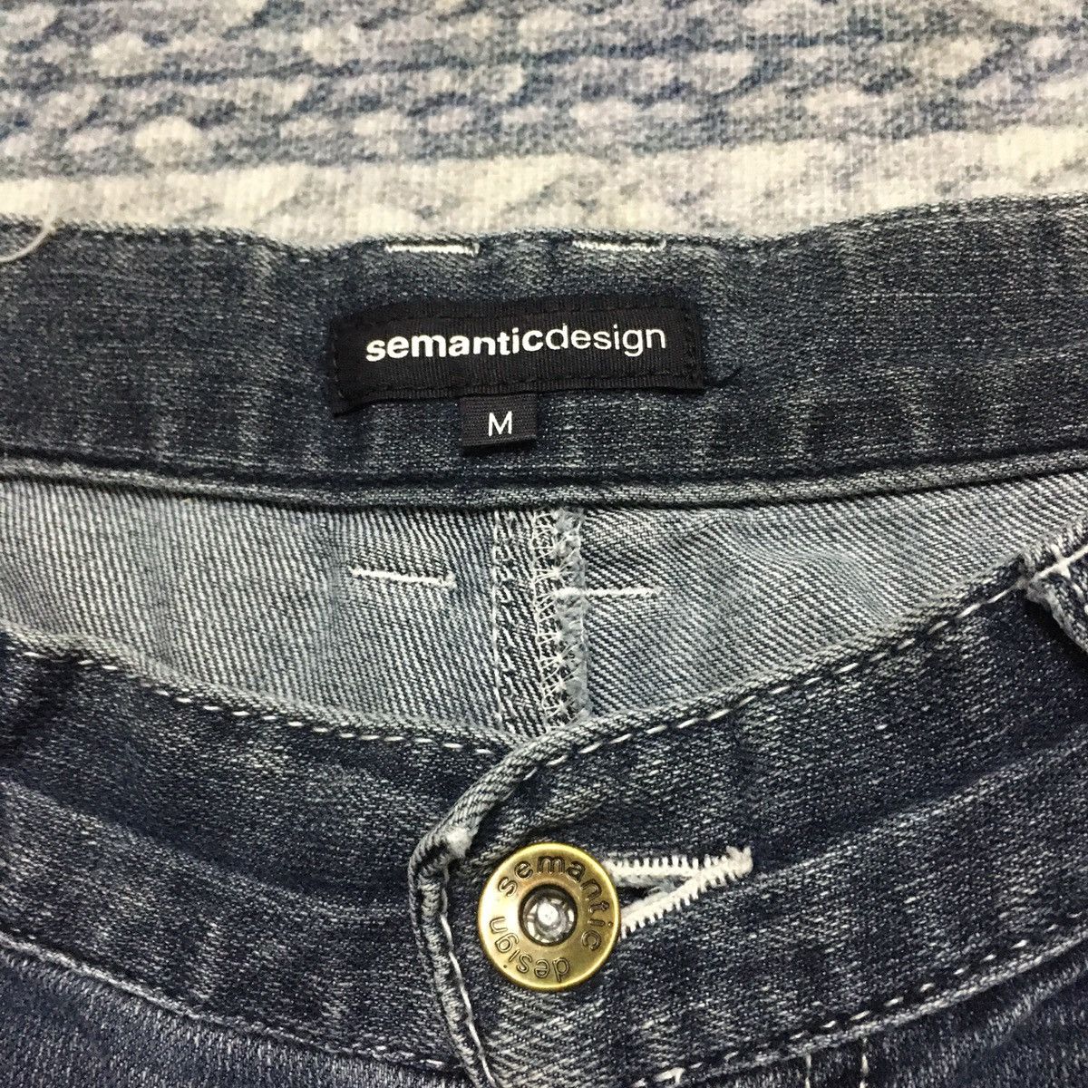 If Six Was Nine × Japanese Brand × semanticdesign Rare Semantic Design Distressed Denim Size US 30 / EU 46 - 10 Thumbnail