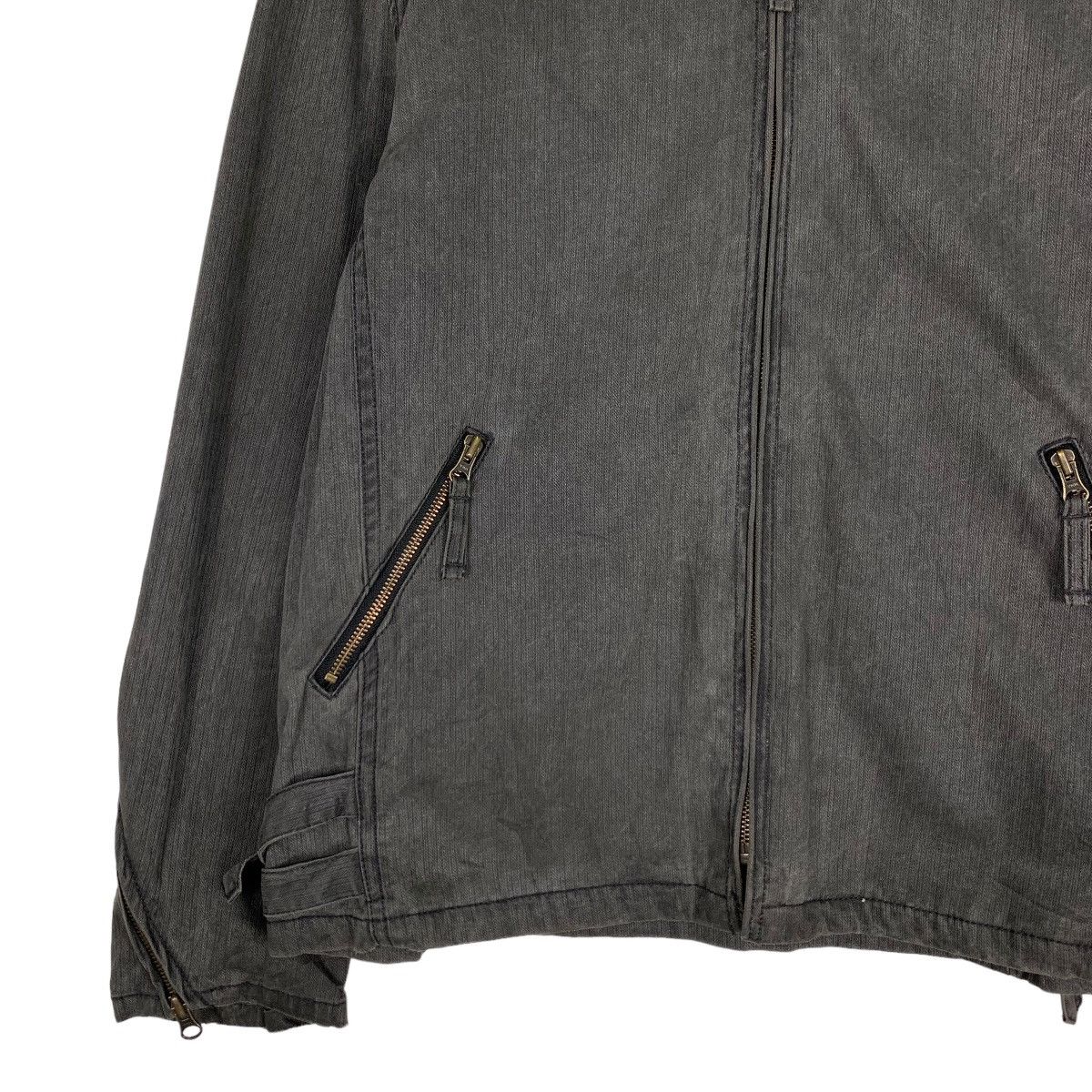 Japanese Brand MODERM Asymmetrical Sleeve Zipper Jacket #0934-C41 Size US M / EU 48-50 / 2 - 3 Thumbnail