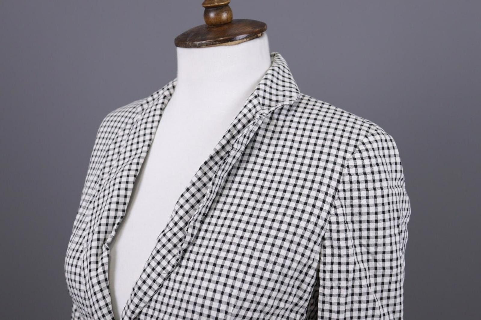 Designer Max Mara White & Black Blazer Jacket Size I 40 / USA 6 Size M / US 6-8 / IT 42-44 - 7 Thumbnail
