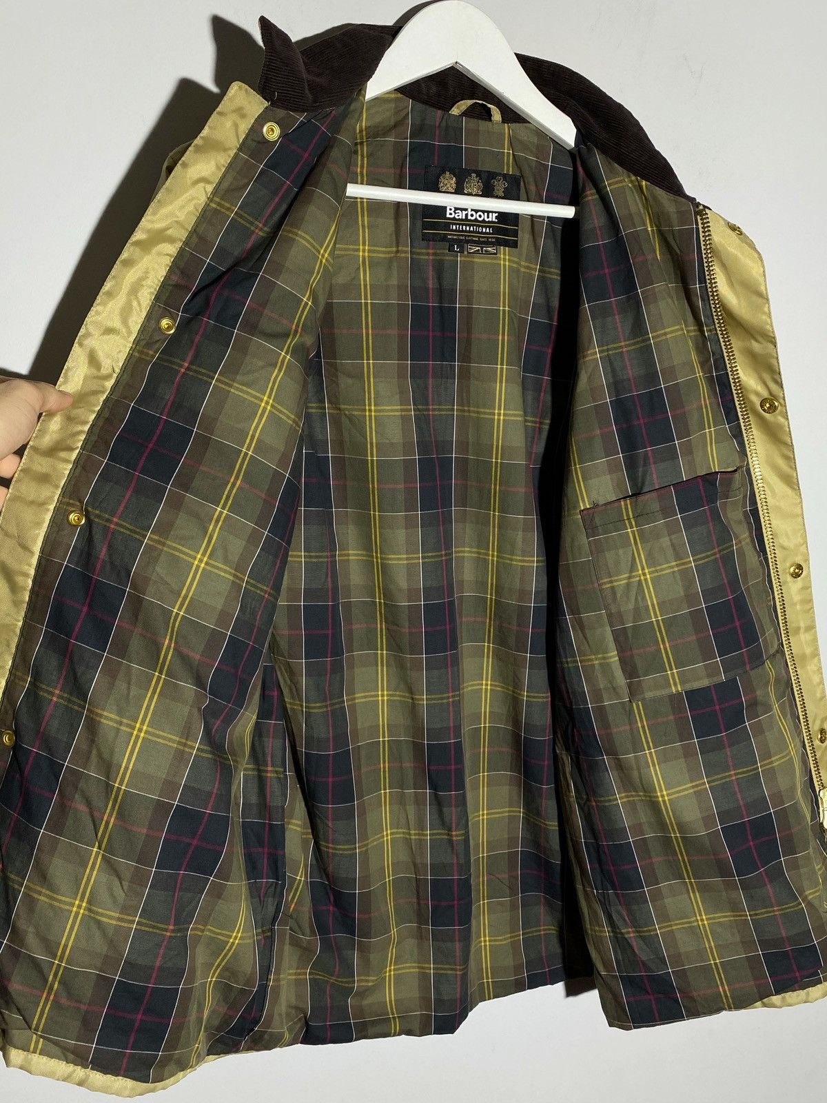 Barbour Barbour International A7 Bright Brass Gold Jacket Size US L / EU 52-54 / 3 - 14 Thumbnail