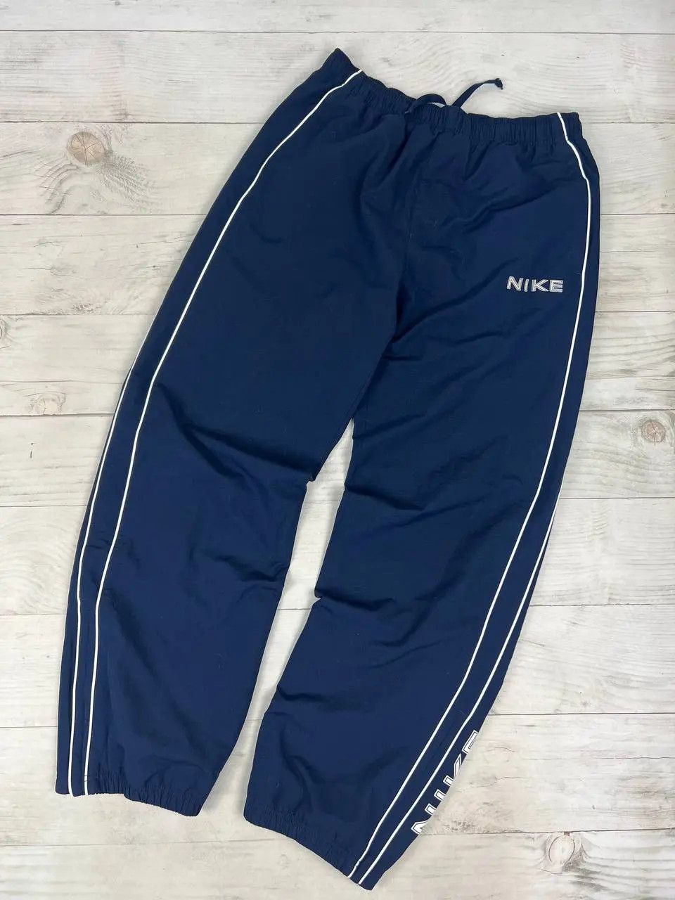 Nike Vintage Nike Track Pants 00s Striped Nylon Y2K Baggy Size US 34 / EU 50 - 2 Thumbnail