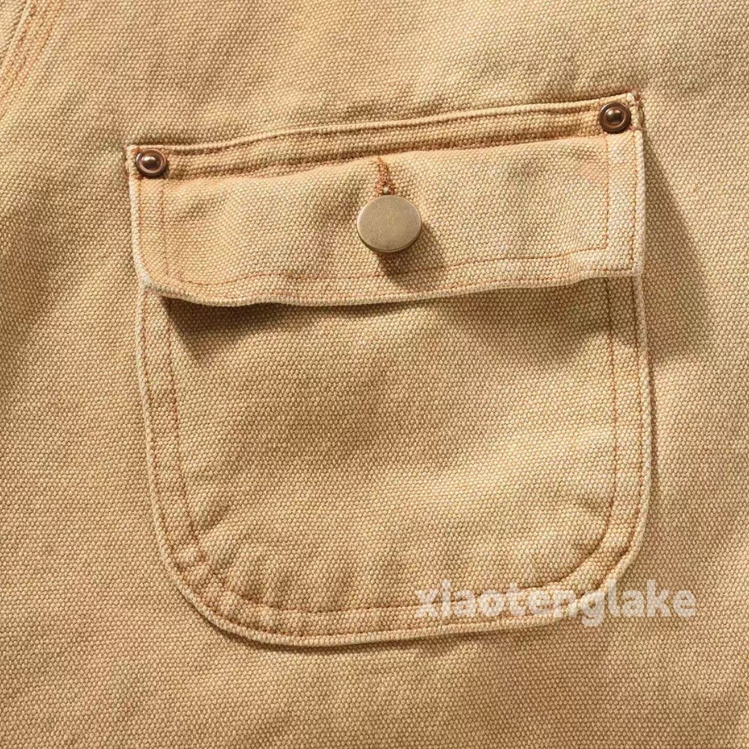 Vintage Utility washed faded loose workwear carpenter jacket Size US M / EU 48-50 / 2 - 5 Thumbnail