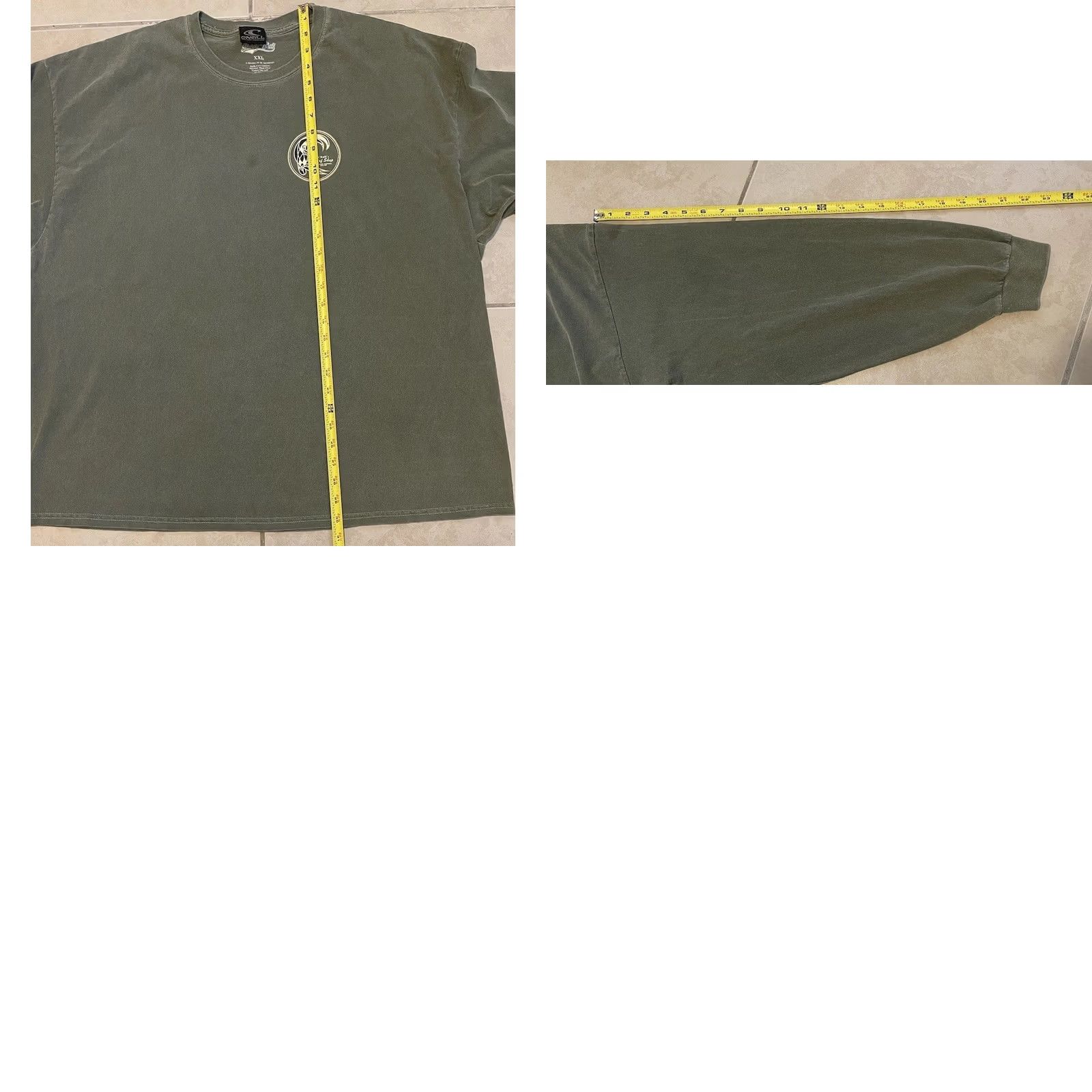Quiksilver VINTAGE O’Neill Santa Cruz Faded Shirt 2XL Green Surf Skate Grunge Billabong OP 90s Y2K Graphic Tee Men Size US XXL / EU 58 / 5 - 9 Thumbnail