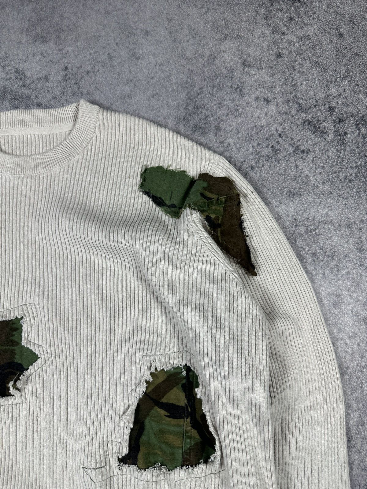 Vintage Y2K Vintage Sweater Camo Custom Avant Garde Alt Usa M Rare Size US M / EU 48-50 / 2 - 4 Thumbnail