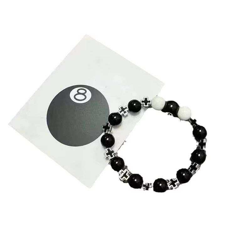 Jewelry × Vintage Billiard Black Eight Cross Bracelet Size ONE SIZE - 2 Thumbnail