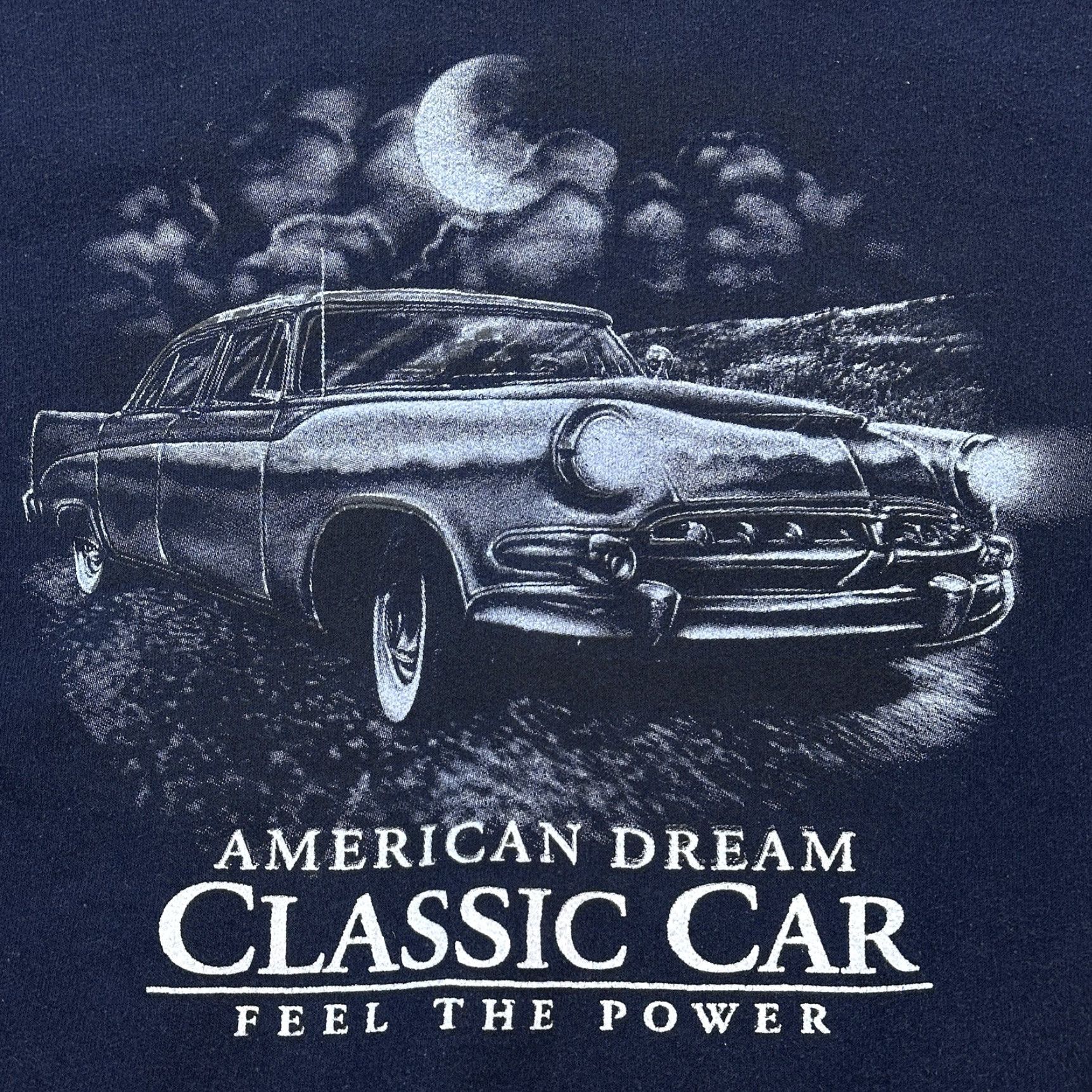 Vintage VINTAGE American Tradition Sweatshirt Mens XL Navy Classic Car Graphic Pullover Size US XL / EU 56 / 4 - 2 Thumbnail