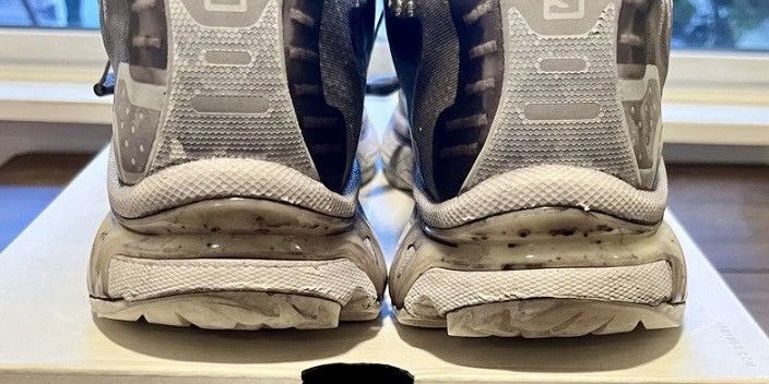 11 By Boris Bidjan Saberi Salomon Edition Bamba 5 Sneakers - Light Grey (Size 12) Size US 12 / EU 45 - 2 Thumbnail