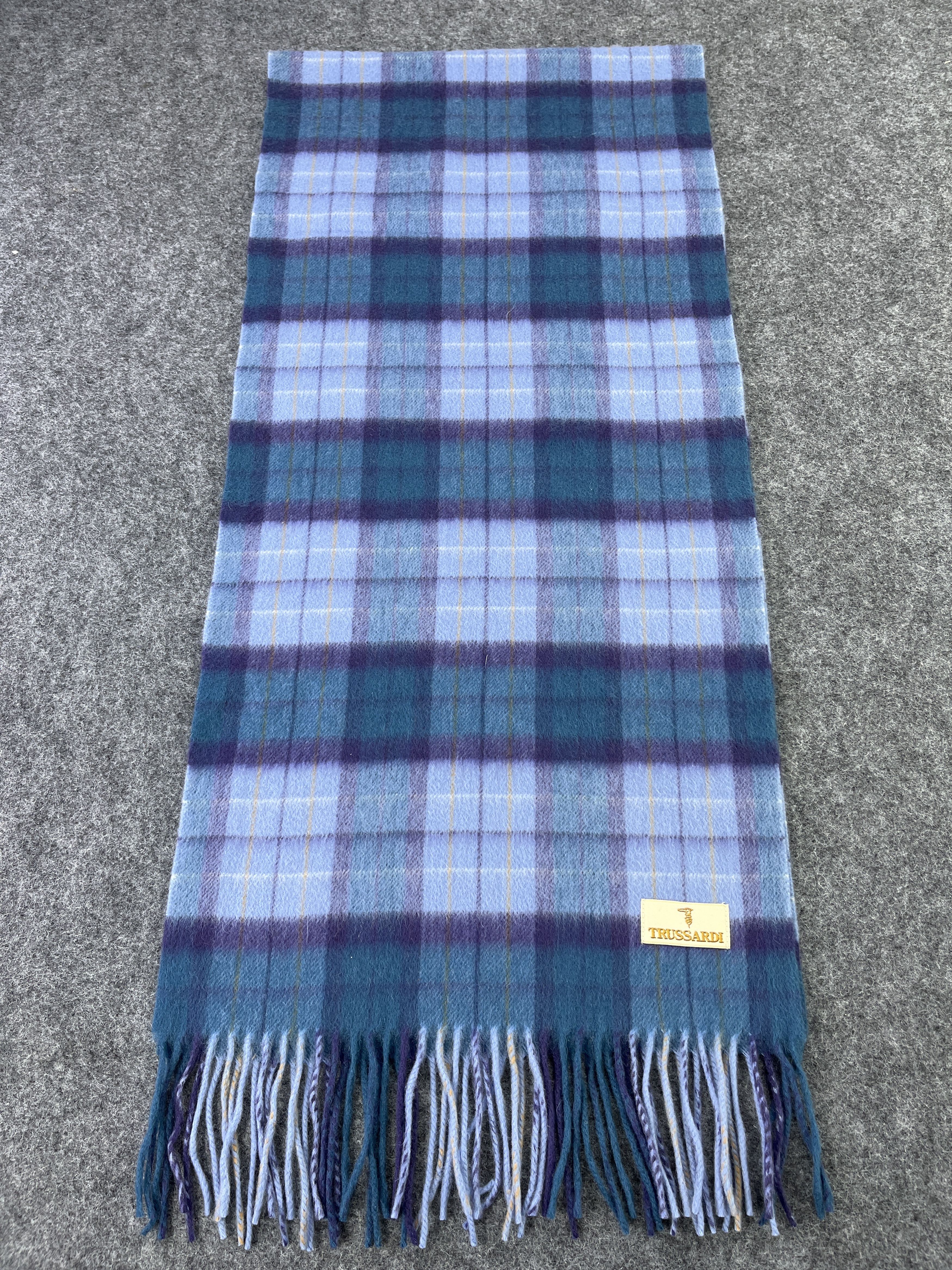 Trussardi × Vintage Trussardi Checked Scarf / Muffler / Neckwear T128 Size ONE SIZE - 2 Thumbnail