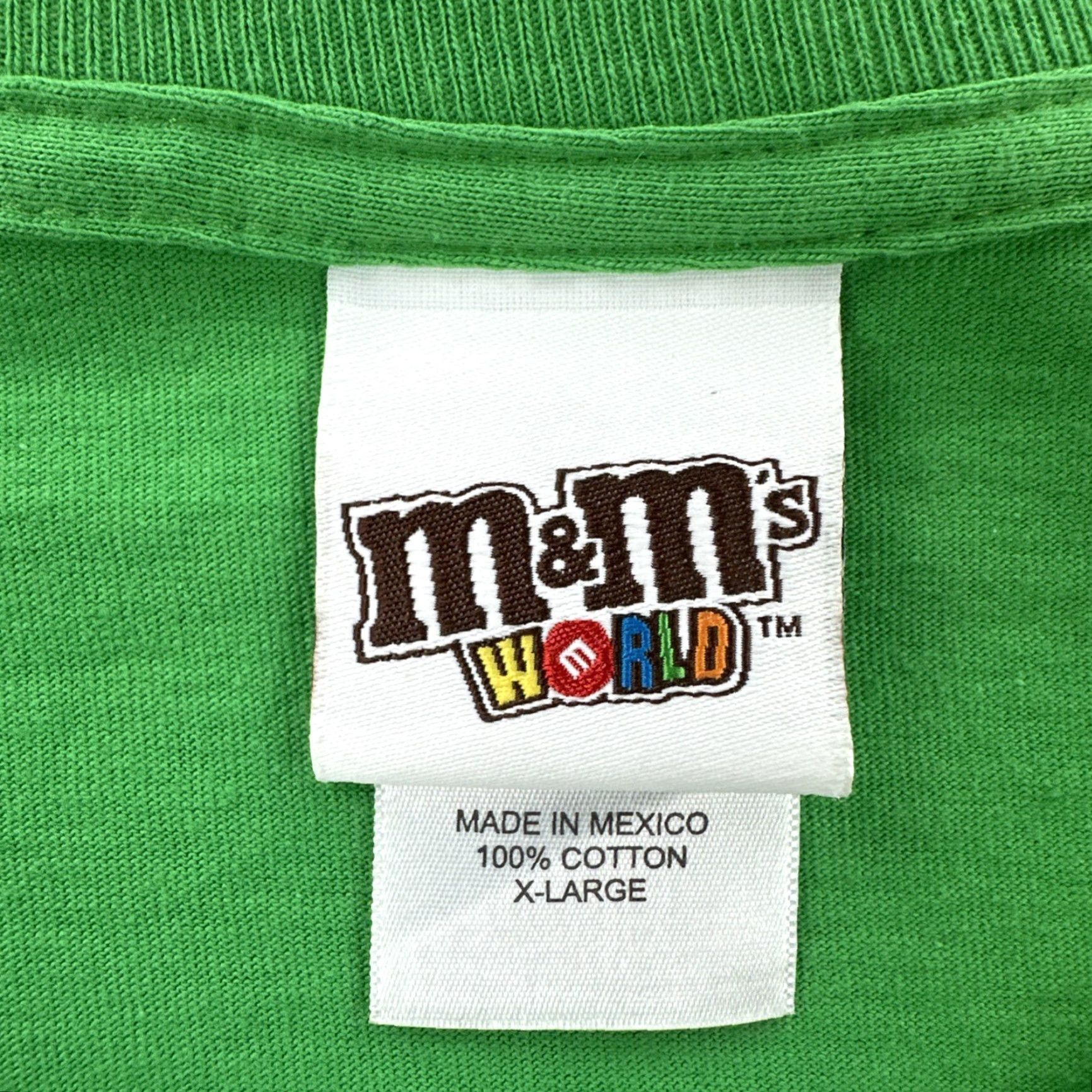 Vintage M&M’s World T-Shirt Mens XL Green Graphic Print Ms. Green M&M Short Sleeve Crew Neck Shirt Size US XL / EU 56 / 4 - 7 Thumbnail