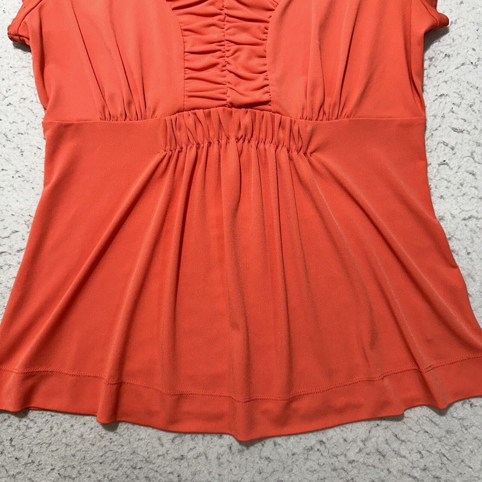 Worthington Worthington SP Cap Sleeve V-Neck Pink Lightweight Blouse Top Size S / US 4 / IT 40 - 6 Thumbnail