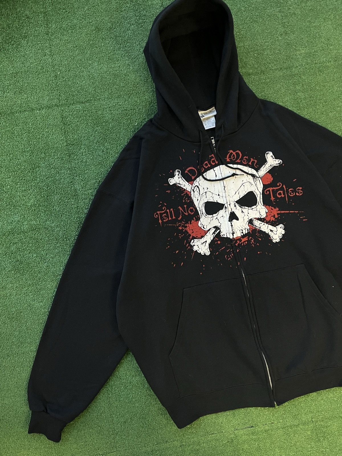 Vintage Vintage Y2K Pirates of the Caribbean Baggy Movie Hoodie Size US XXL / EU 58 / 5 - 5 Thumbnail