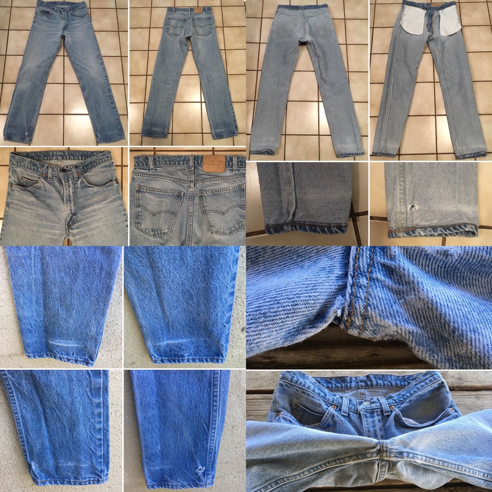 Vintage VINTAGE Levi’s Orange Tab Jeans Distressed From Wear 31 x 31 Denim Blue 1970s Womens Men’s? Size US 31 - 8 Thumbnail