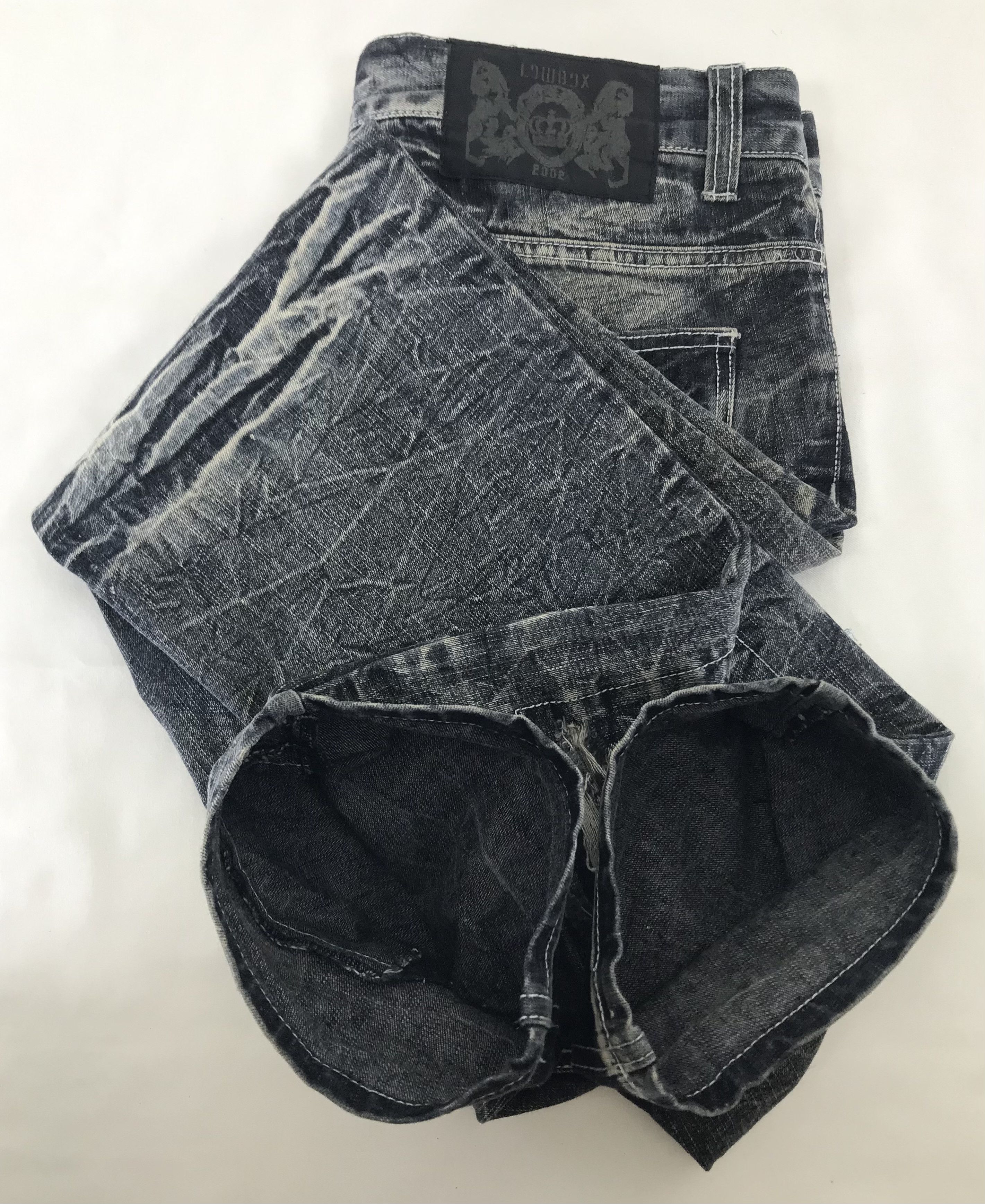 LOWBOX Lowbox Japan Claw Mark Distressed Faded Black Jeans Size US 34 / EU 50 - 13 Thumbnail