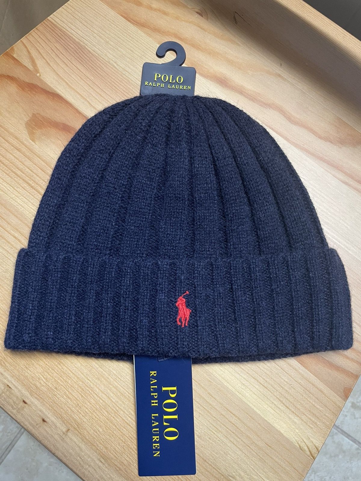 Navy blue polo beanie hotsell