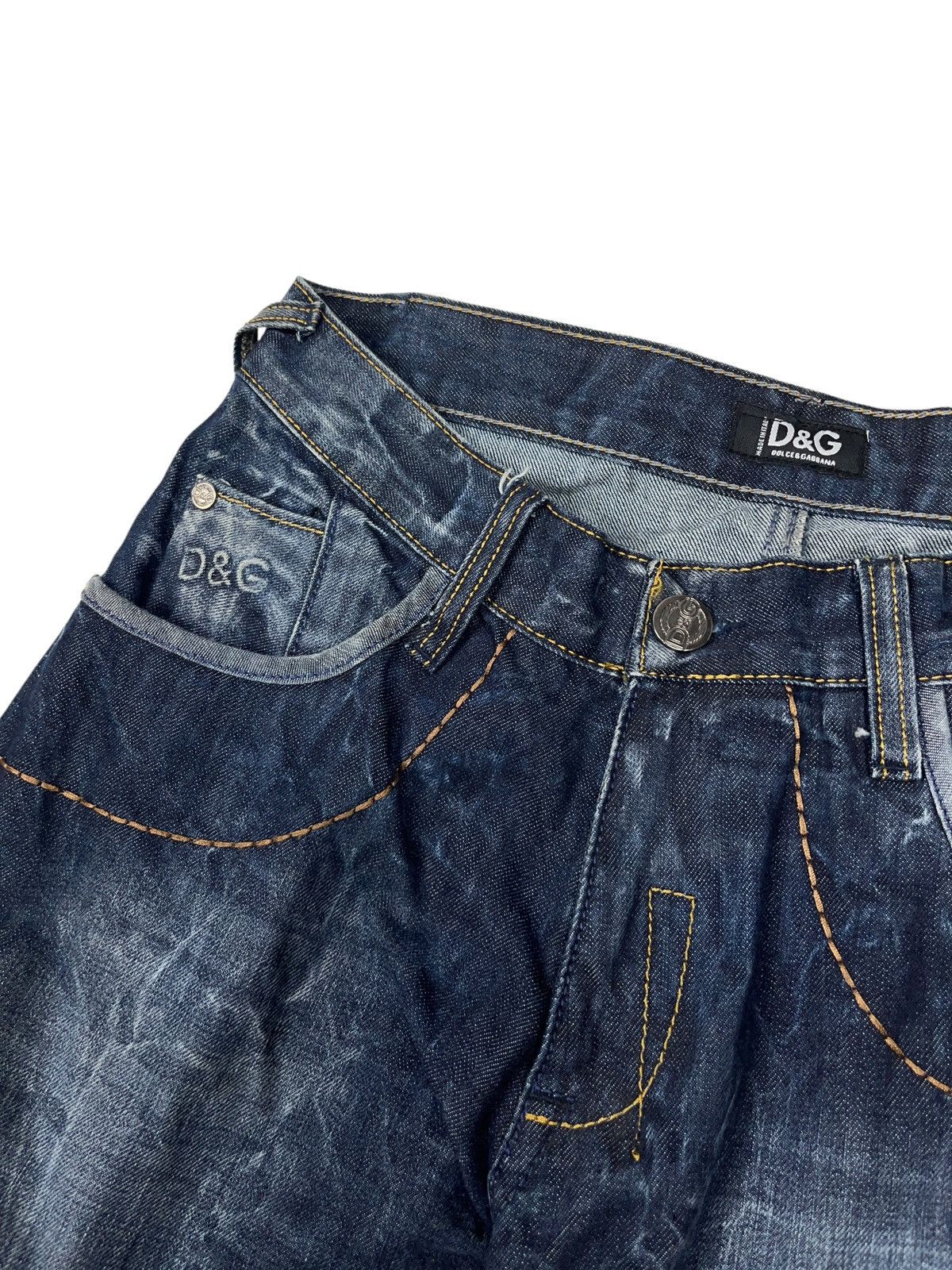 Dolce & Gabbana × Vintage Vintage Dolce & Gabbana Stone Washed Jeans y2k Size US 33 - 6 Thumbnail