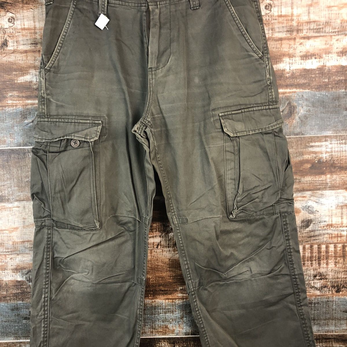 Japanese Brand DL Real Crush Clothing utility Cargo Multipocket Pants #C710 Size US 33 - 5 Thumbnail