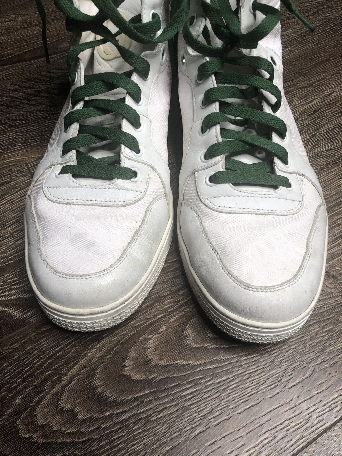 Gucci Gucci High Top in White Size US 10.5 / EU 43-44 - 4 Thumbnail