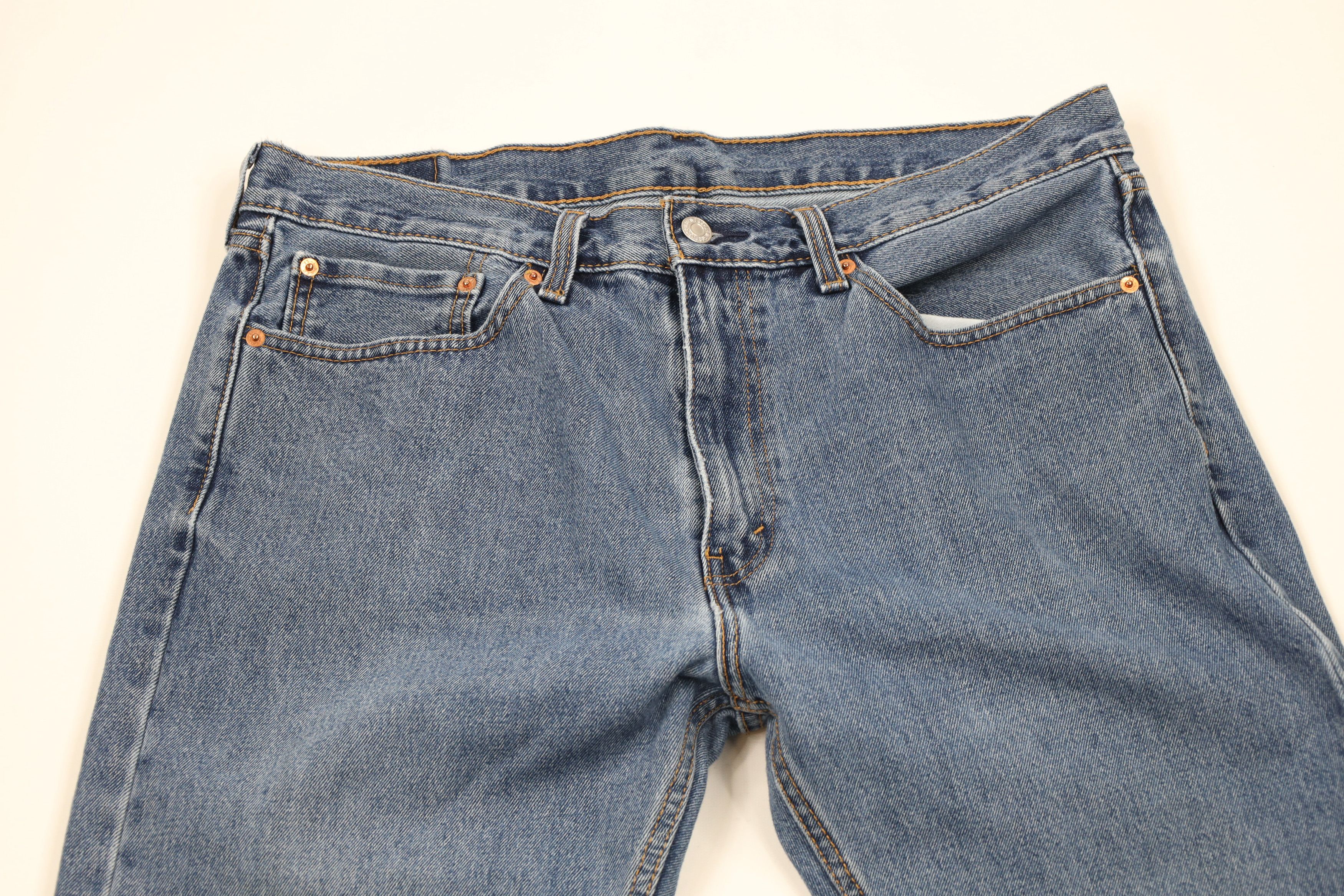 Levi's × Vintage Vintage Y2K Levis 505 Regular Fit Denim Jeans Blue Cotton Size US 36 / EU 52 - 2 Thumbnail