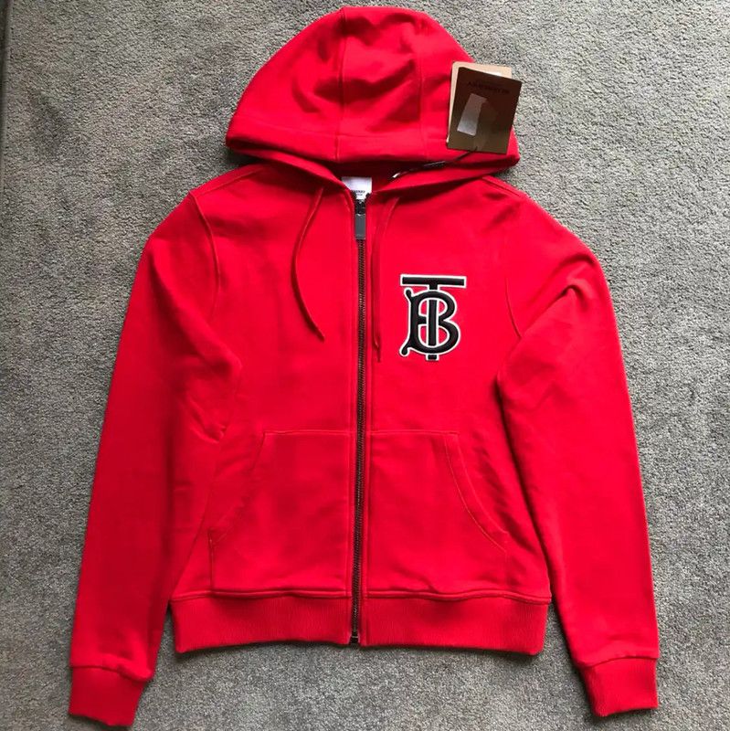 Burberry Burberry Red Cotton Hoodie for Men Size US XXL / EU 58 / 5 - 1 Thumbnail