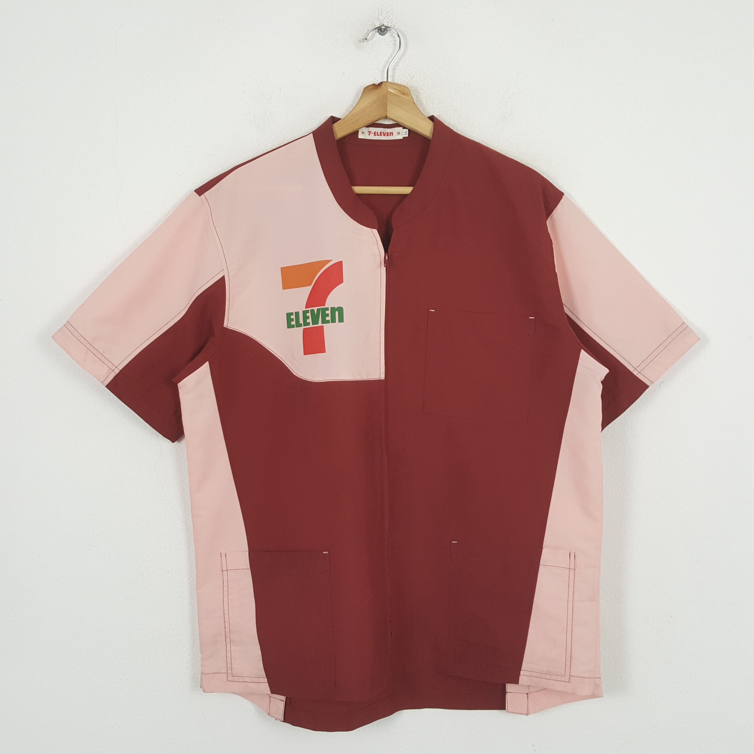 Japanese Brand × Vintage Vintage 7-Eleven Japanese Brand Shirt Jacket C276N76 Size US L / EU 52-54 / 3 - 1 Thumbnail
