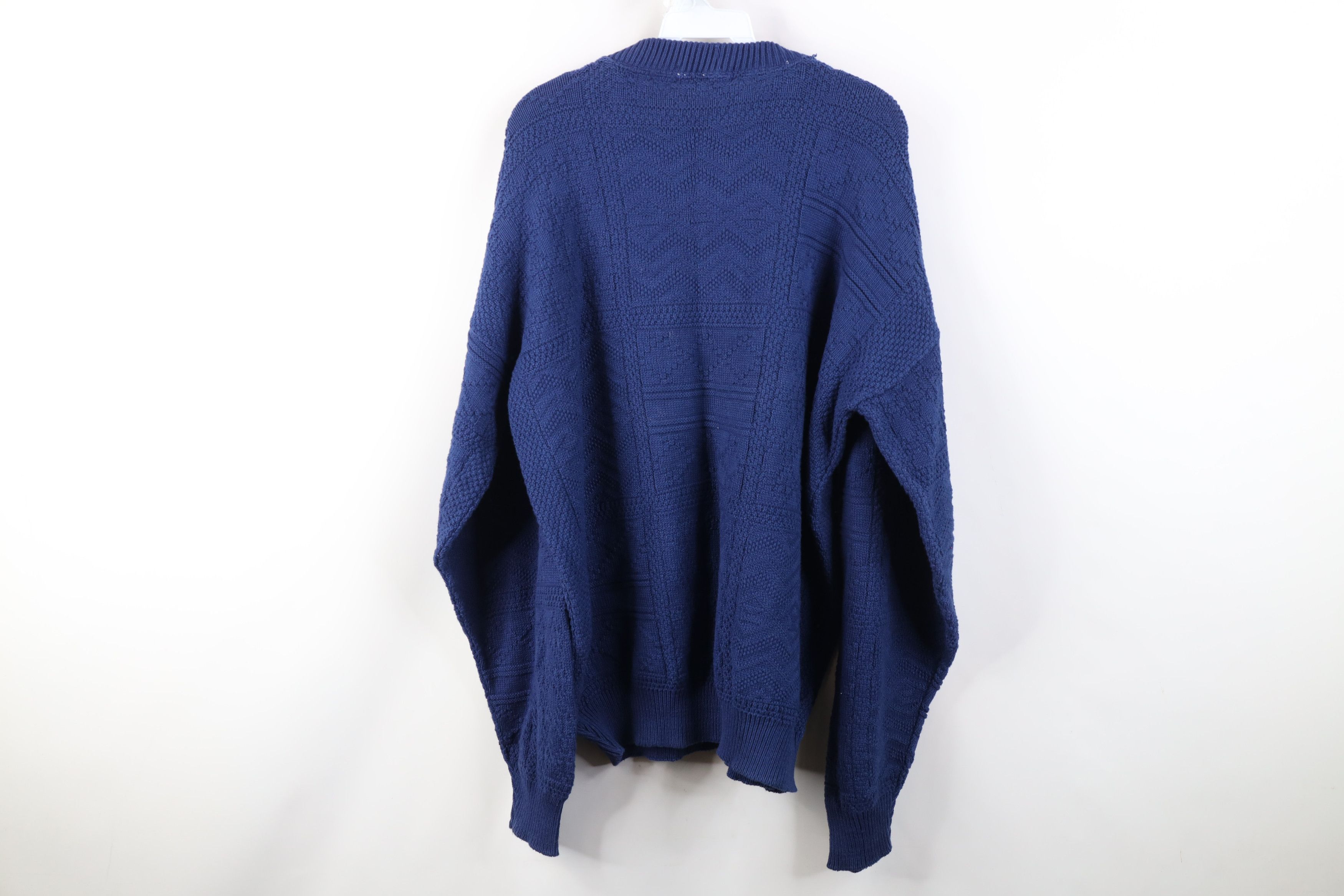 Vintage Vintage 90s Streetwear Southwestern Geometric Cotton Sweater Size US XL / EU 56 / 4 - 10 Thumbnail