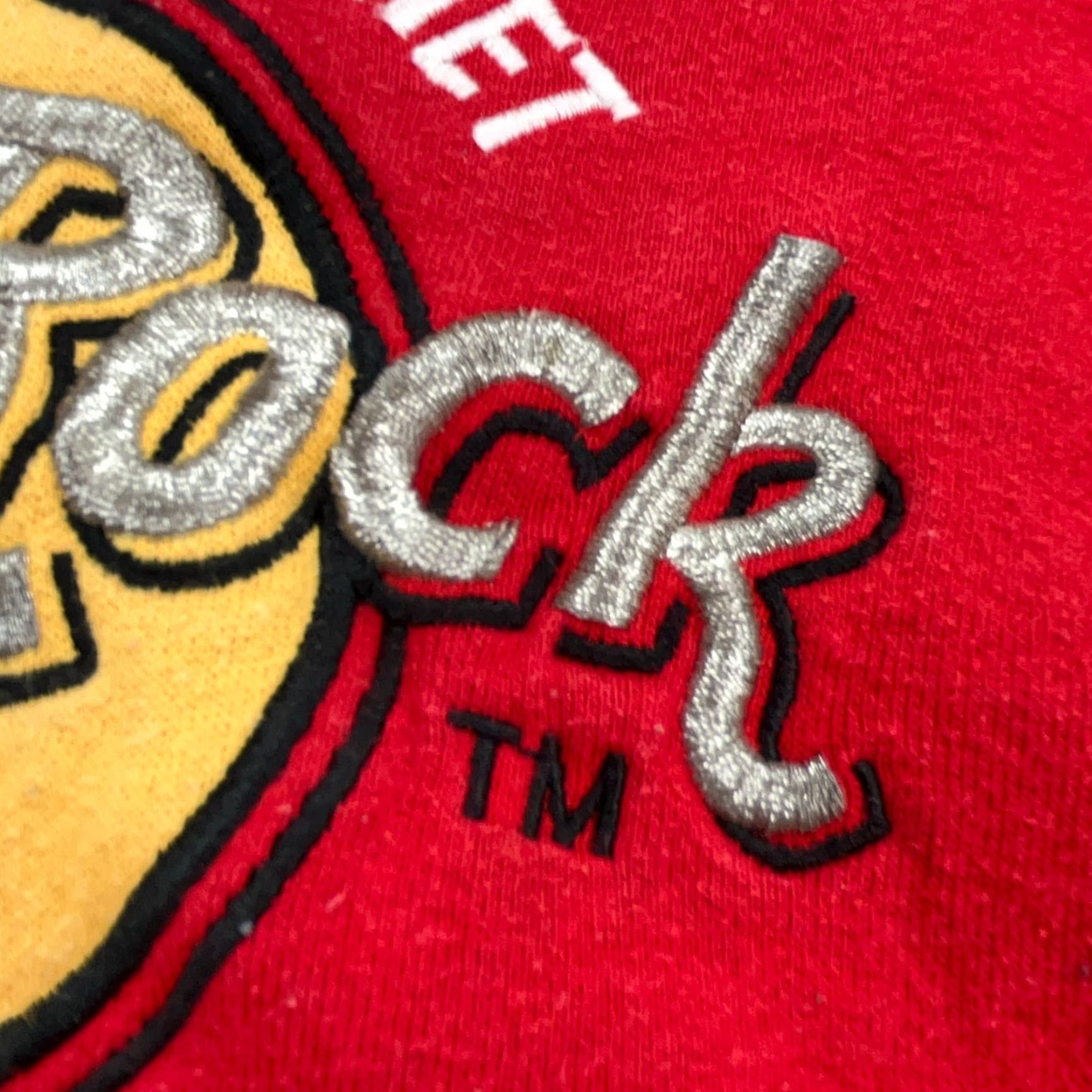 Jerzees VINTAGE Jerzees Sweatshirt Men Large Red Crew Neck USA 80s 90s 50/50 Graphic Print Embroidered Logo Size US L / EU 52-54 / 3 - 4 Thumbnail