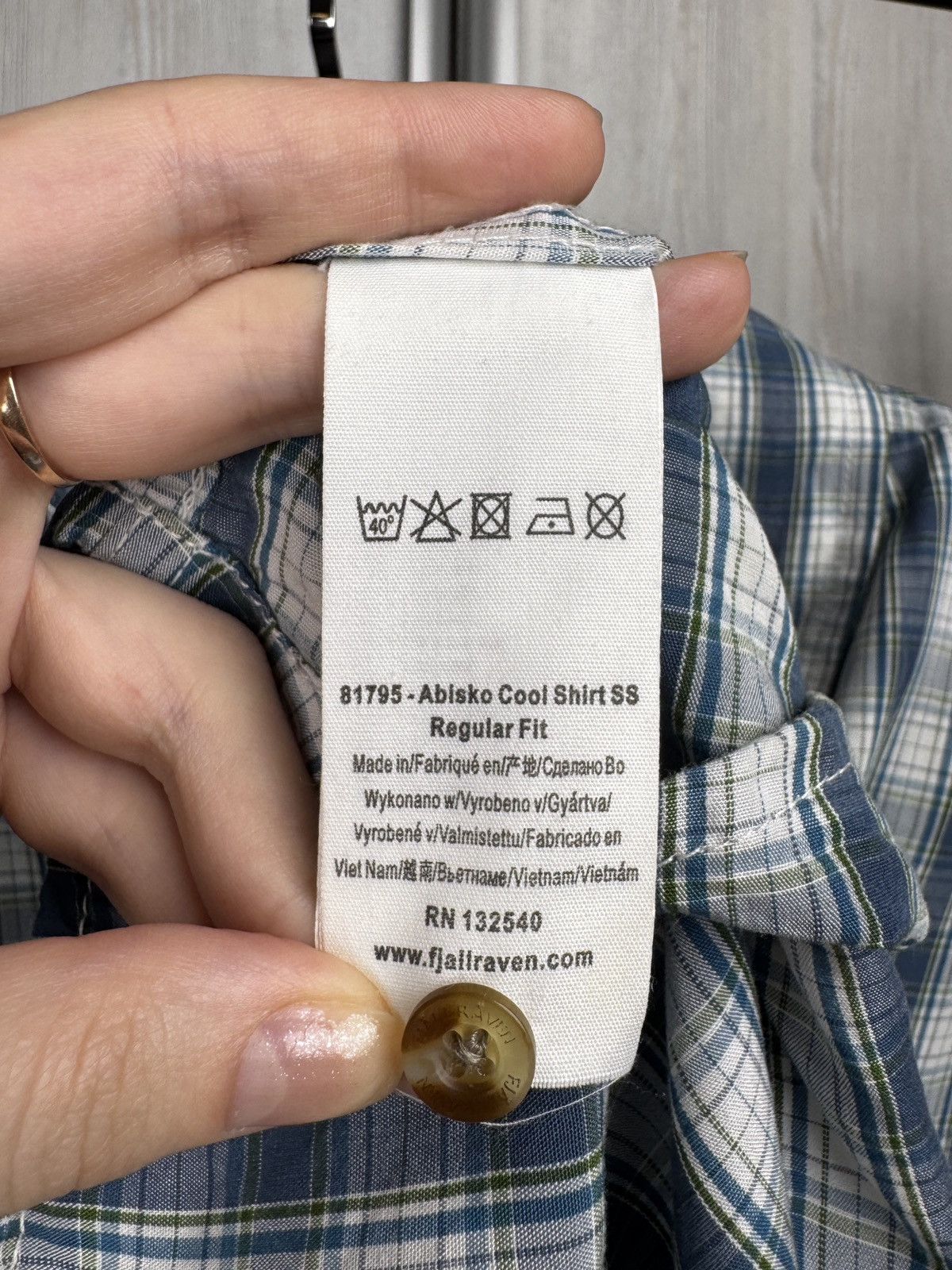 Fjallraven Fjallraven Abisko Cool Shirt SS Regular fit Checkered Size US M / EU 48-50 / 2 - 11 Thumbnail