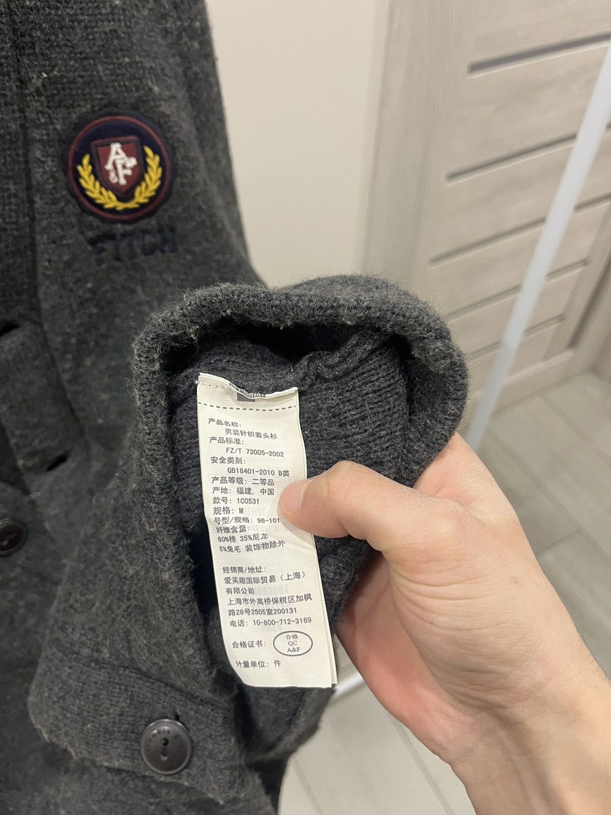 If Six Was Nine Vintage Y2K Abercrombie & Fitch Cardigan Sweater Dark Gray M Size US M / EU 48-50 / 2 - 5 Thumbnail