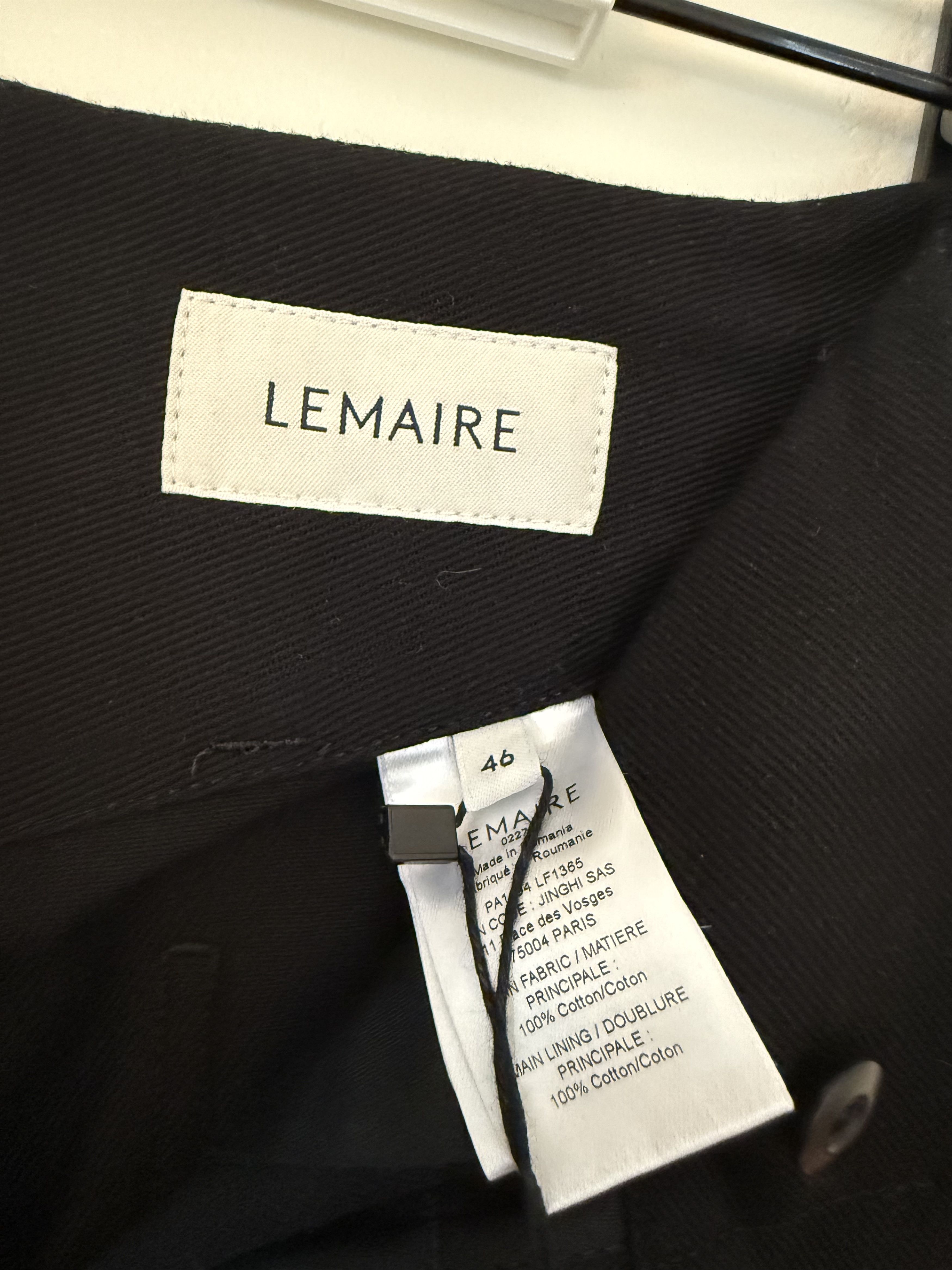 Lemaire LEMAIRE PLEATED CARROT PANTS BLACK Size US 30 / EU 46 - 2 Thumbnail