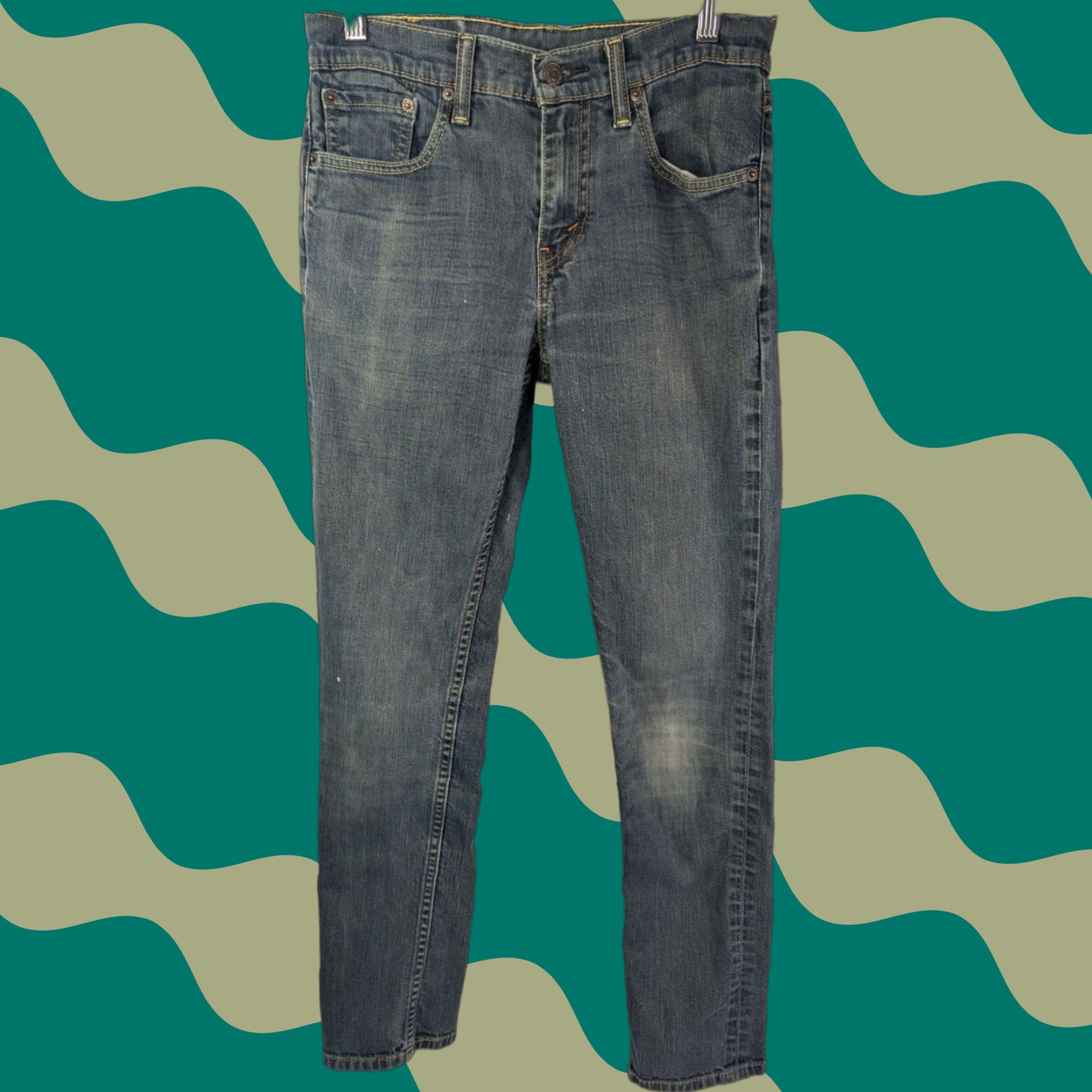 Levi's Levi's Jeans Slim Levi's 511 28x29 511 Slim Jeans Men 28x29 Distressed Blue Denim 5-Pocket Button Zip Size US 28 / EU 44 - 1 Thumbnail