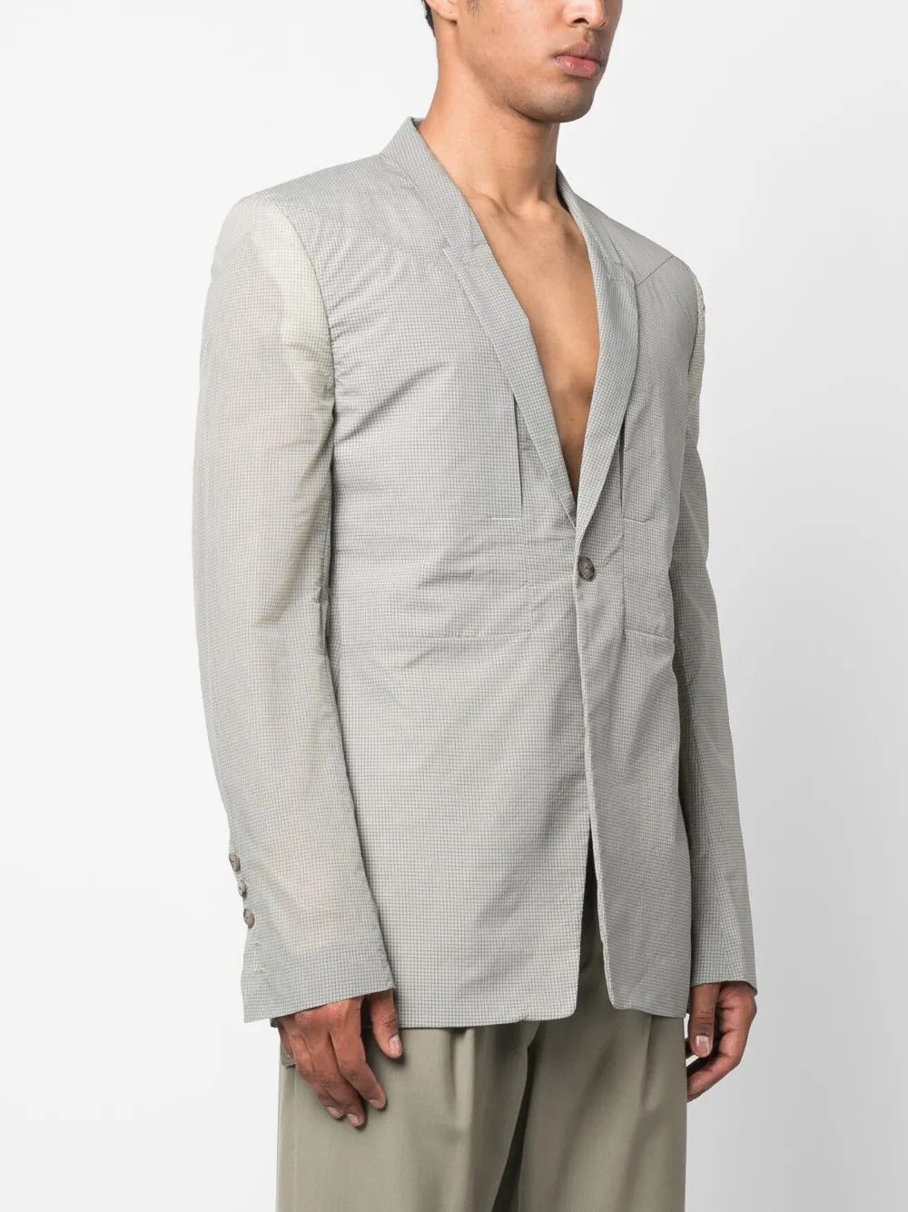 Rick Owens o1y0325 Blazer in Grey Size US M / EU 48-50 / 2 - 3 Thumbnail