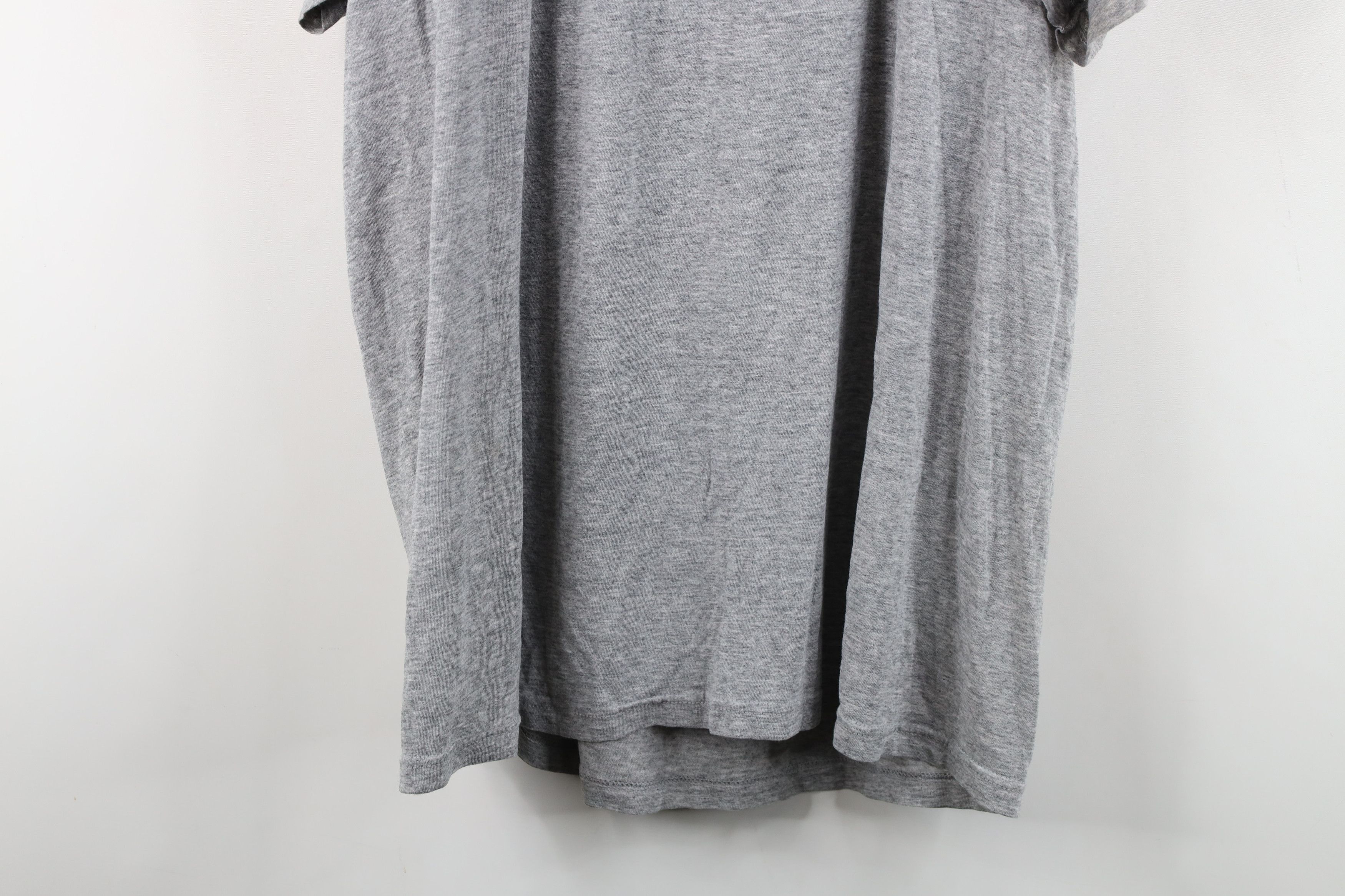 Vintage Vintage 90s Y2K Streetwear Thin Pocket T-Shirt Heather Gray Size US L / EU 52-54 / 3 - 13 Thumbnail