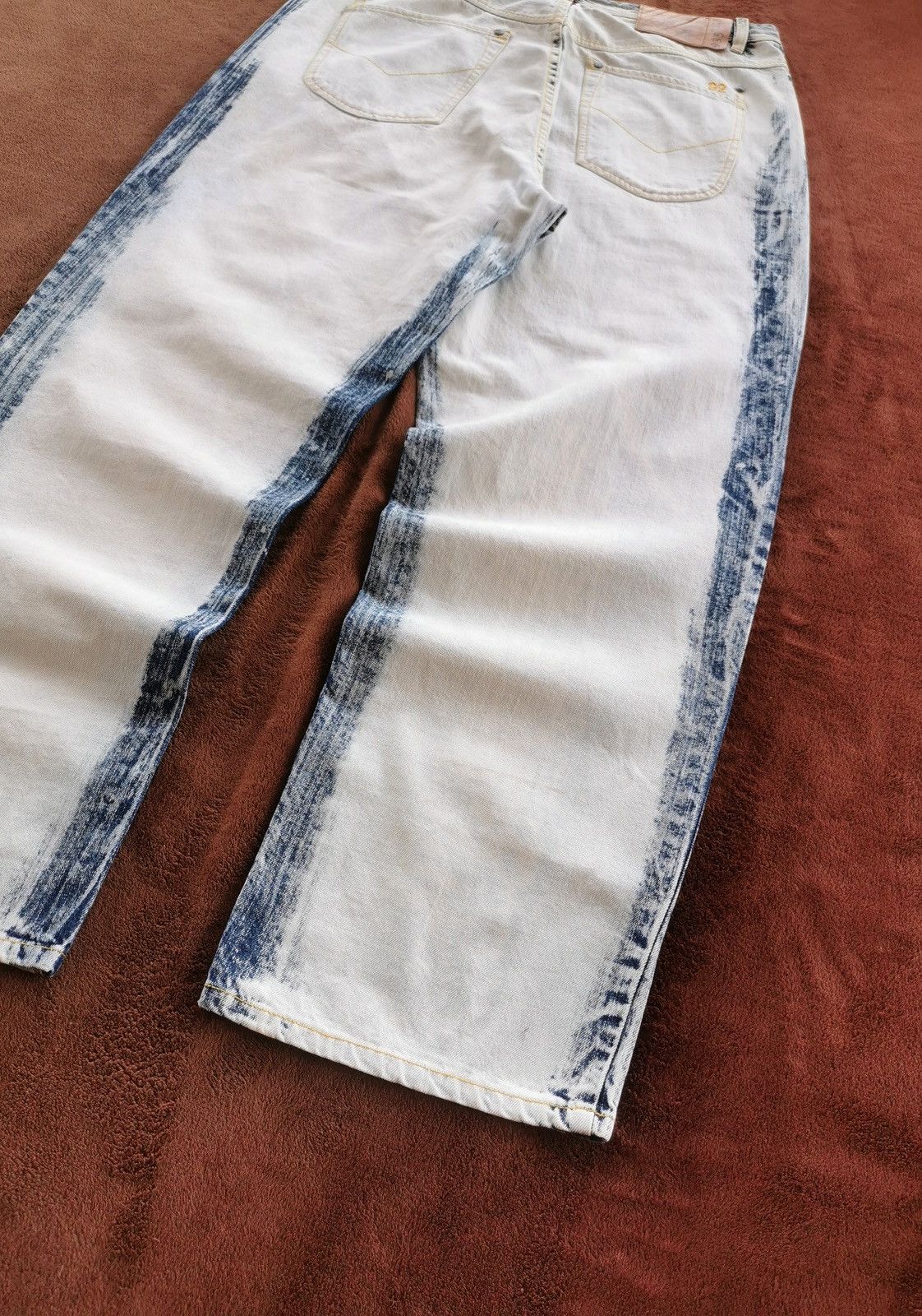Ecko Unltd. Baggy Touchbase Style 935 White Denim Jeans Size US 36 / EU 52 - 7 Thumbnail