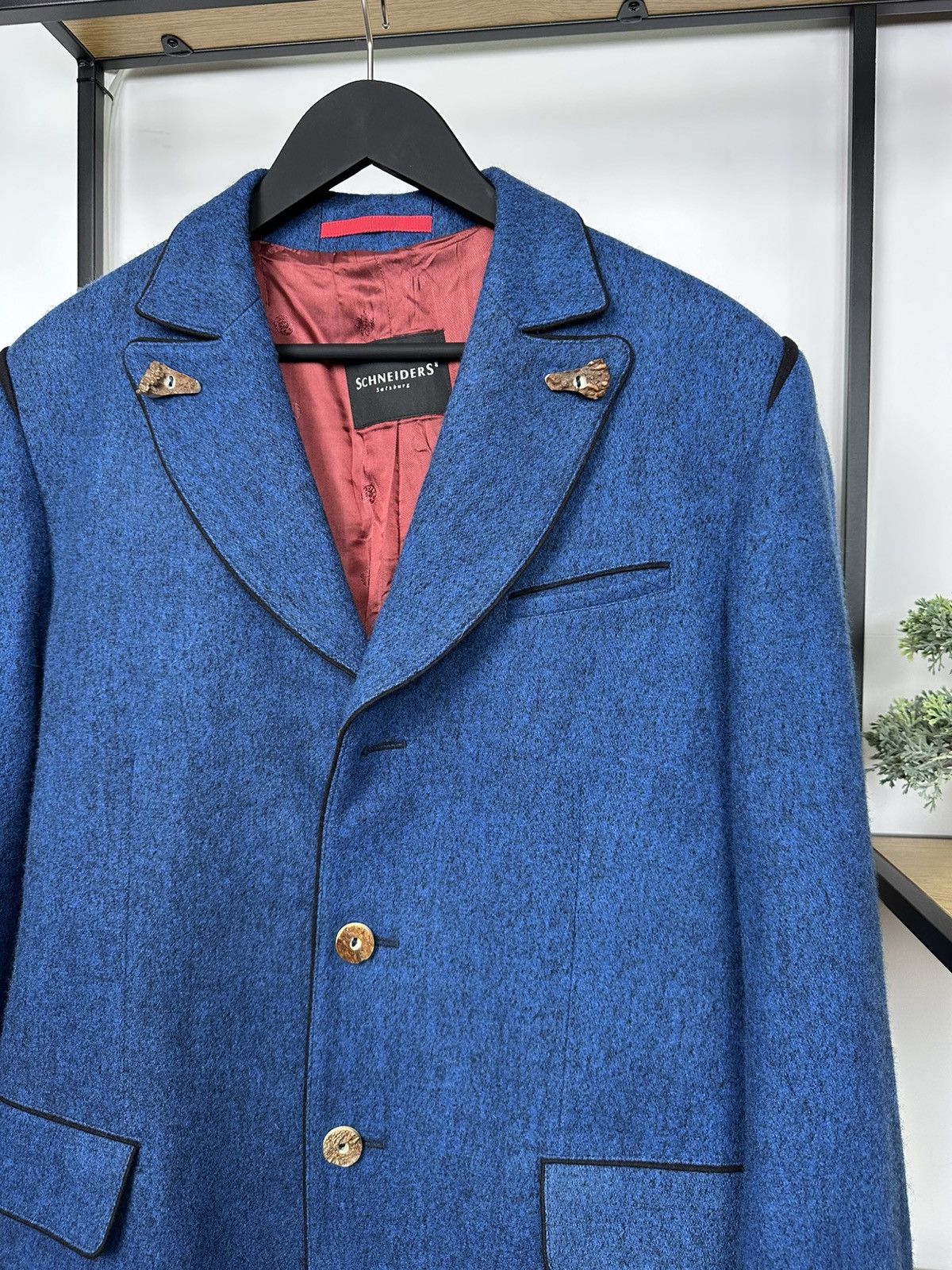 Schneiders Schneiders Salzburg Blue Virgin Wool Blazer Jacket Men’s 54 Size US L / EU 52-54 / 3 - 5 Thumbnail