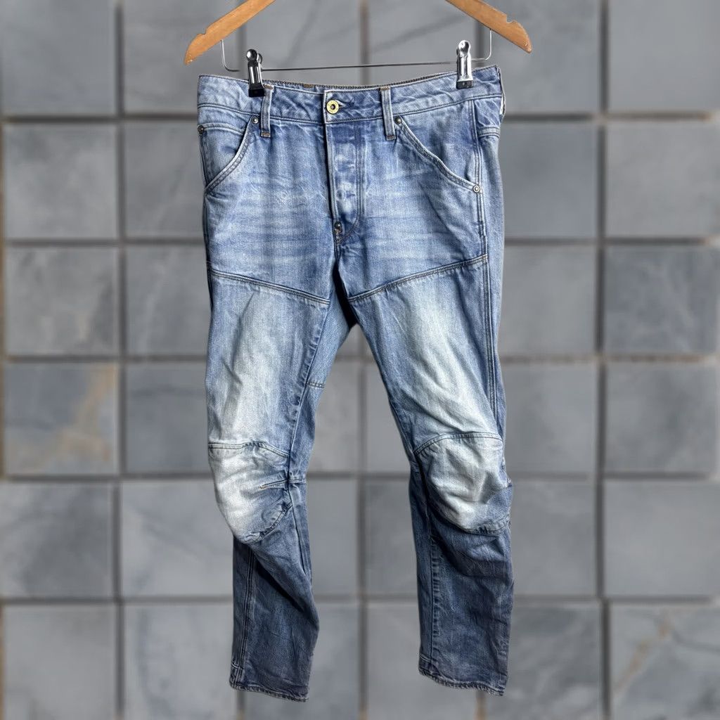 Vintage G-Star RAW Mens Jeans 28x32 Blue 5620 3D Slim Light Wash Denim Moto Tapered Size US 28 / EU 44 - 1 Thumbnail