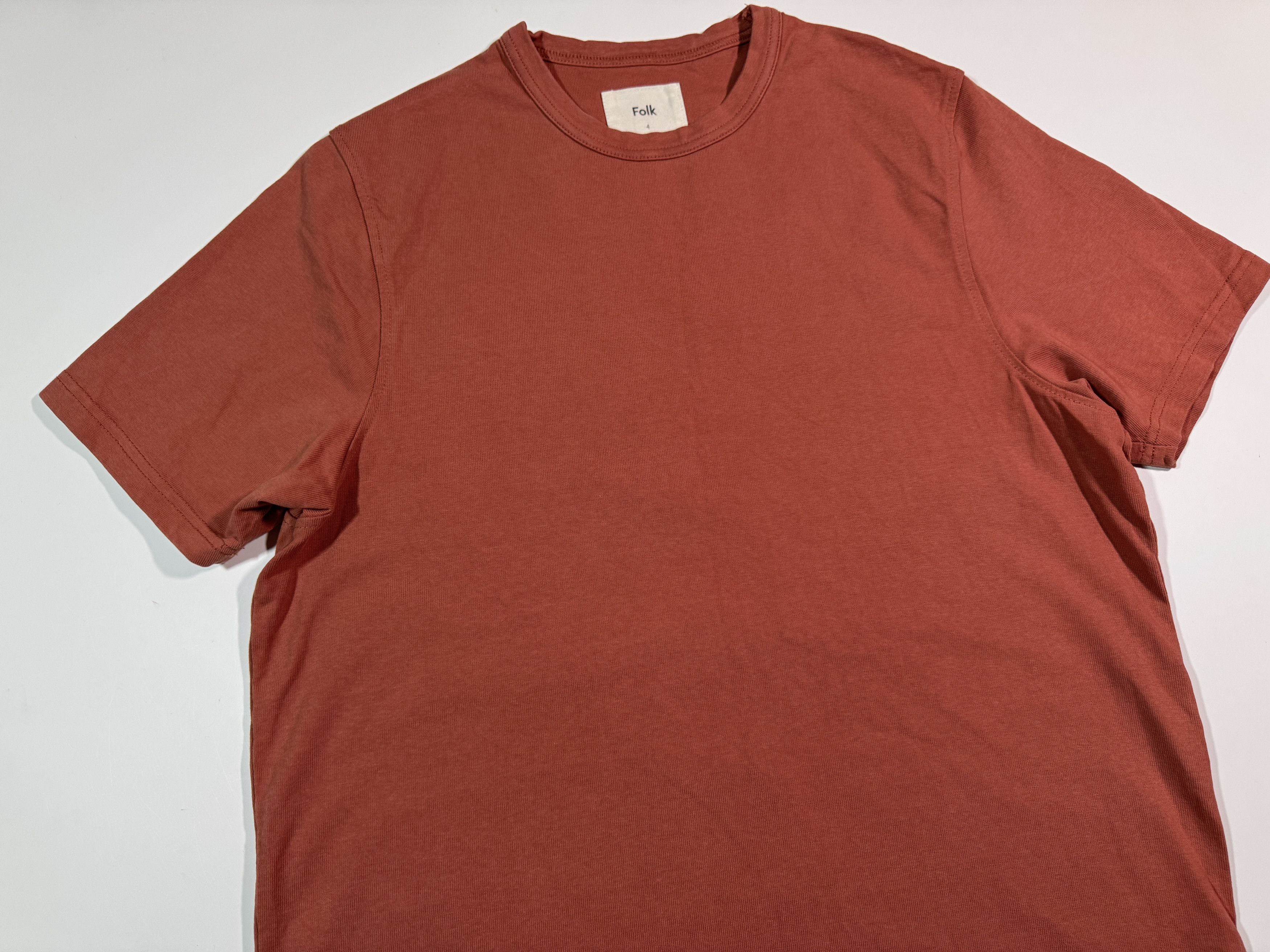 Folk Folk Basic T-shirt Brick Red Tee Size 4 Size US M / EU 48-50 / 2 - 2 Thumbnail