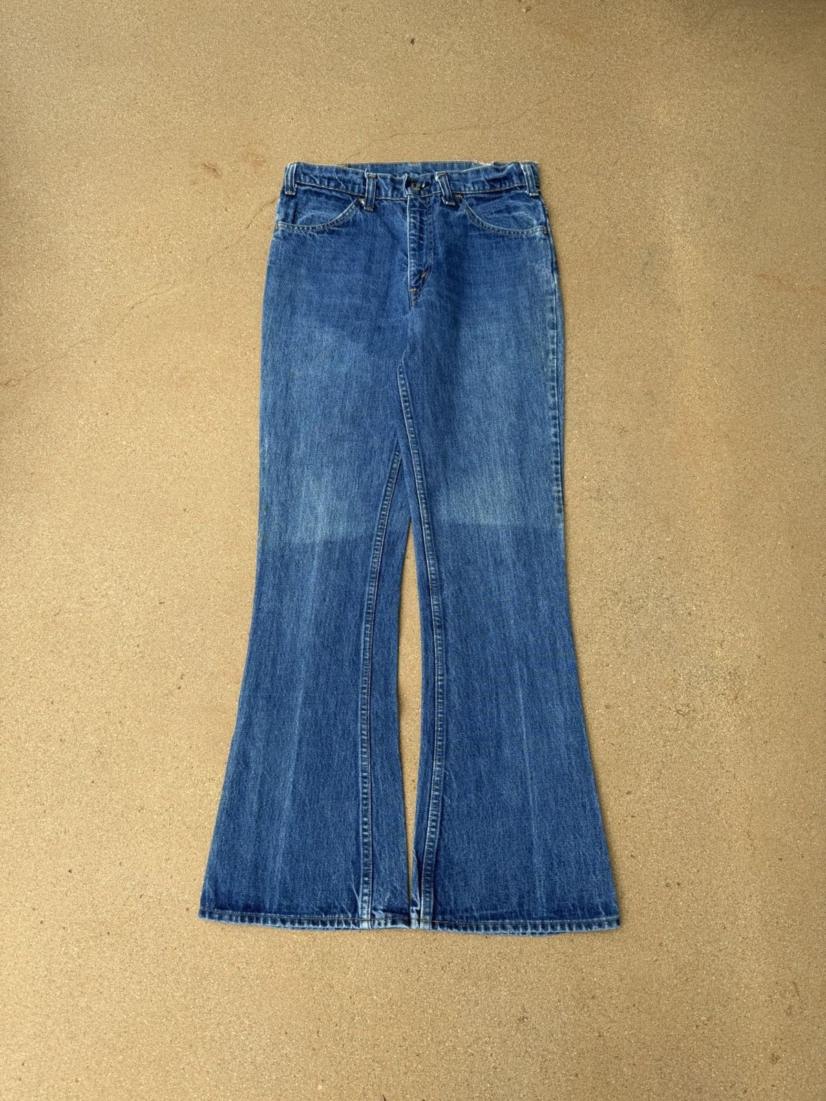 Levi's Vtg 70’s Levi’s 646 Orange Tab Bellbottom Flare Jeans 30x31 Size US 30 / EU 46 - 1 Thumbnail