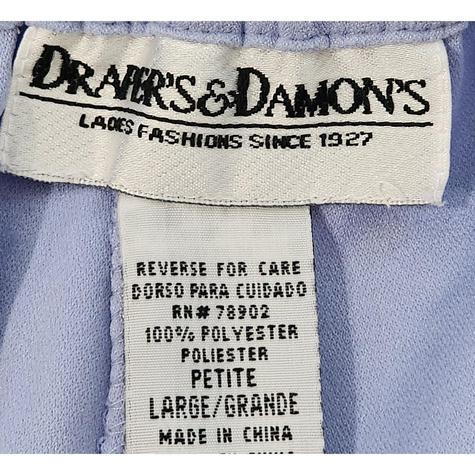 Other Drapers & Damon's Light Blue Purple Pleated Pants LP Size 32" / US 10 / IT 46 - 4 Thumbnail