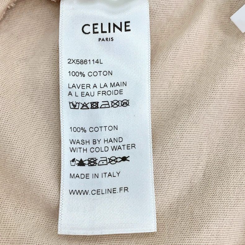 Celine Celine Logo Print Cotton TShirt Size L Size US L / EU 52-54 / 3 - 8 Thumbnail