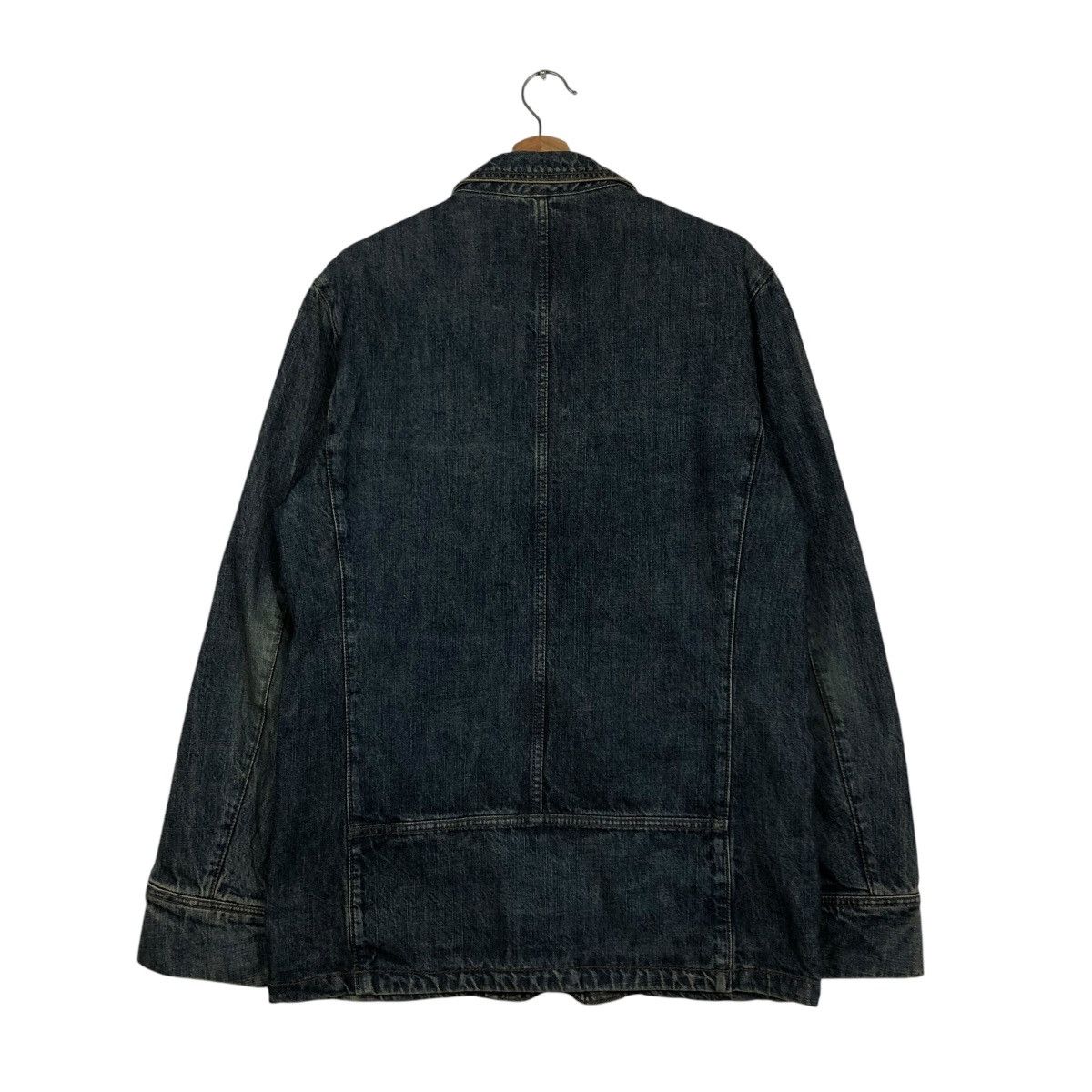 PPFM 🔥VINTAGE DENIM BIKER JACKET PPFM ISSEY MIYAKE Size US L / EU 52-54 / 3 - 10 Thumbnail