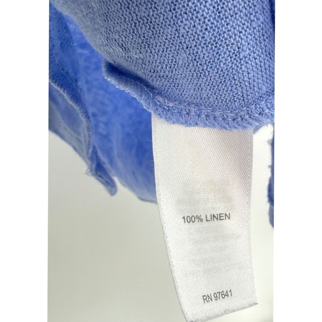 J. Jill J.Jill Love Linen Button Front Shirt XL Petite Long Sleeve Blue Women Bloouse? (note: blouse) Size XL / US 12-14 / IT 48-50 - 7 Thumbnail