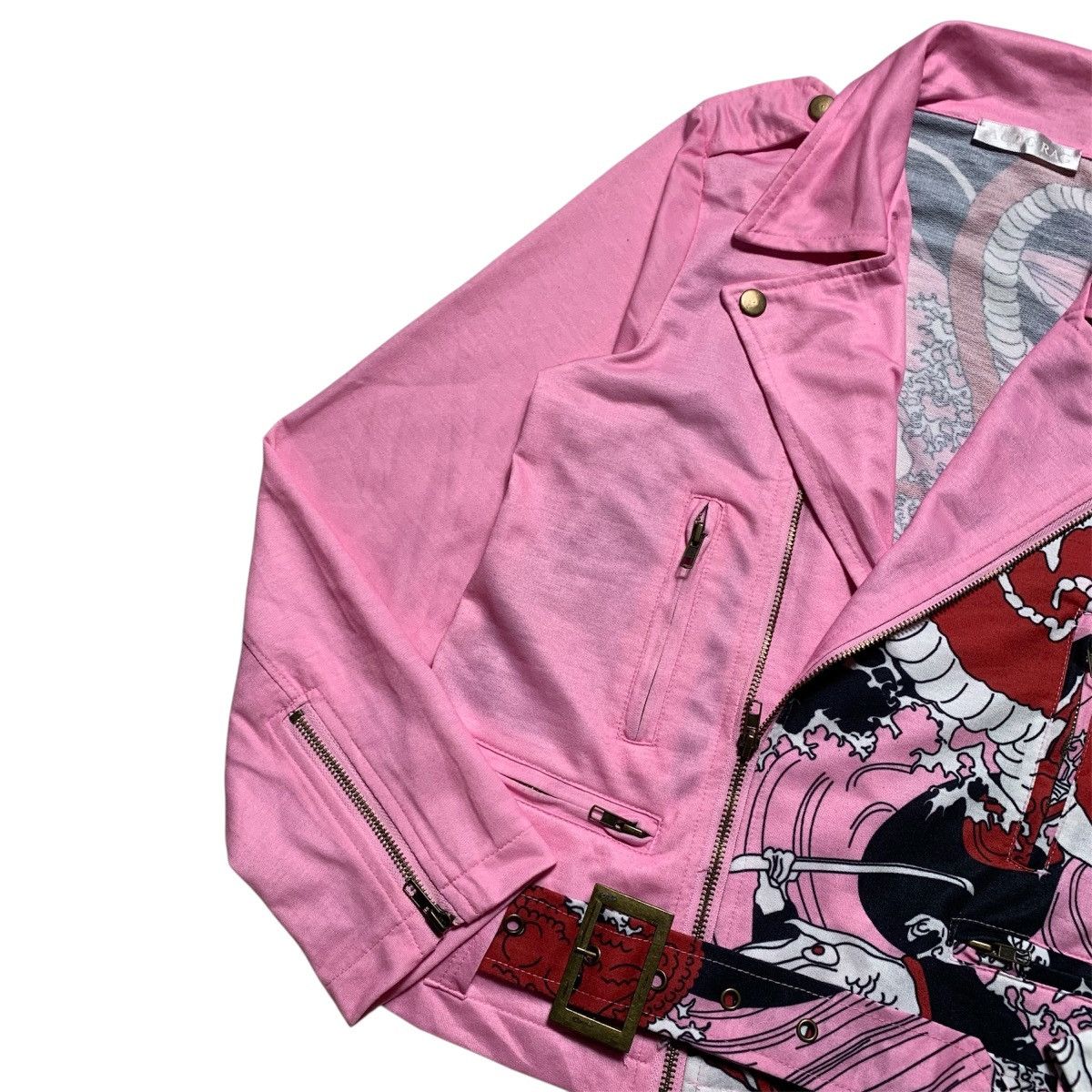 Japanese Brand Acdc Rag Chinese Dragon Biker Punk Style Asymmetrical Jacket Size US M / EU 48-50 / 2 - 4 Thumbnail
