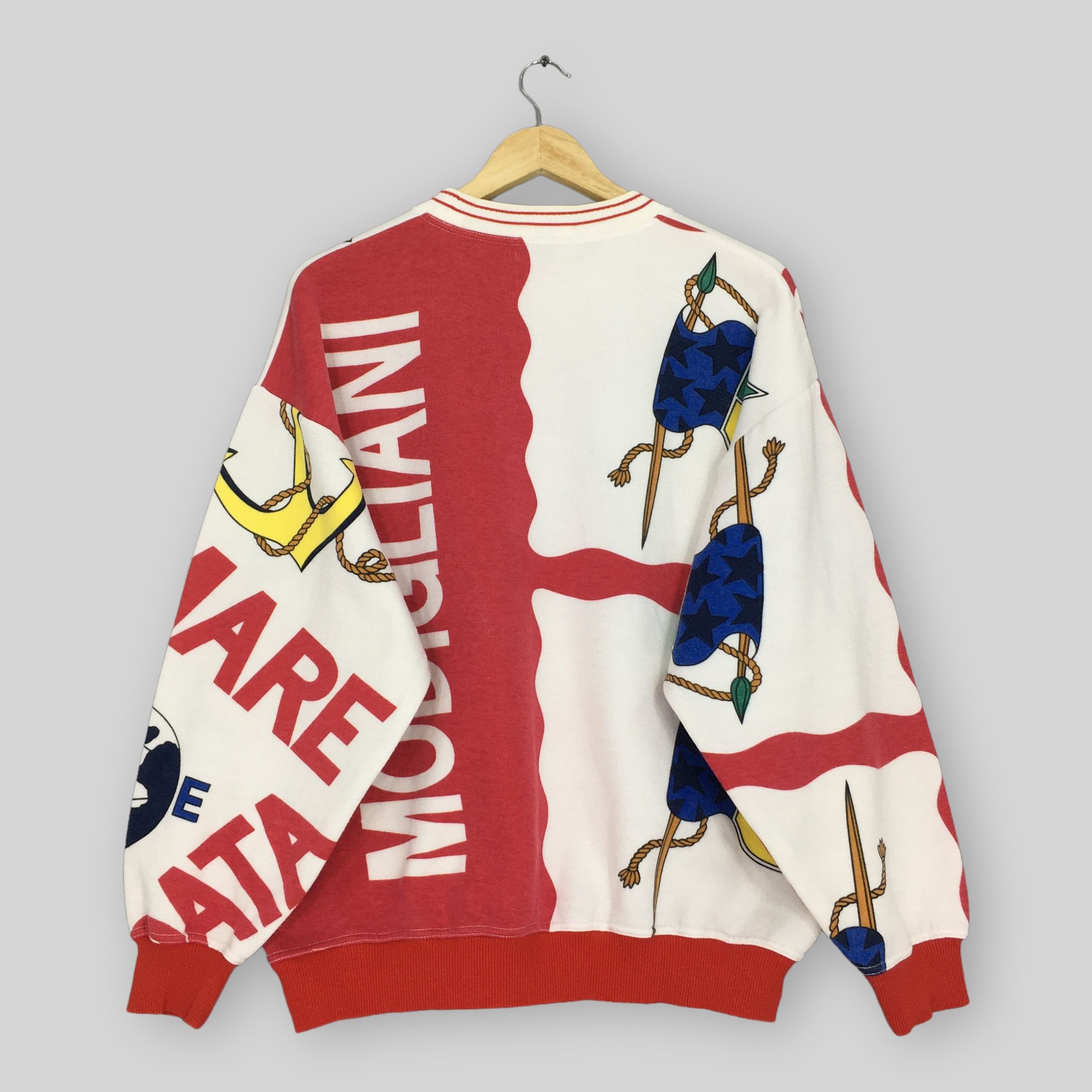 Other RARE Vintage Modigliani Uomo Coordwear Italy Sweatshirt Size US L / EU 52-54 / 3 - 6 Thumbnail