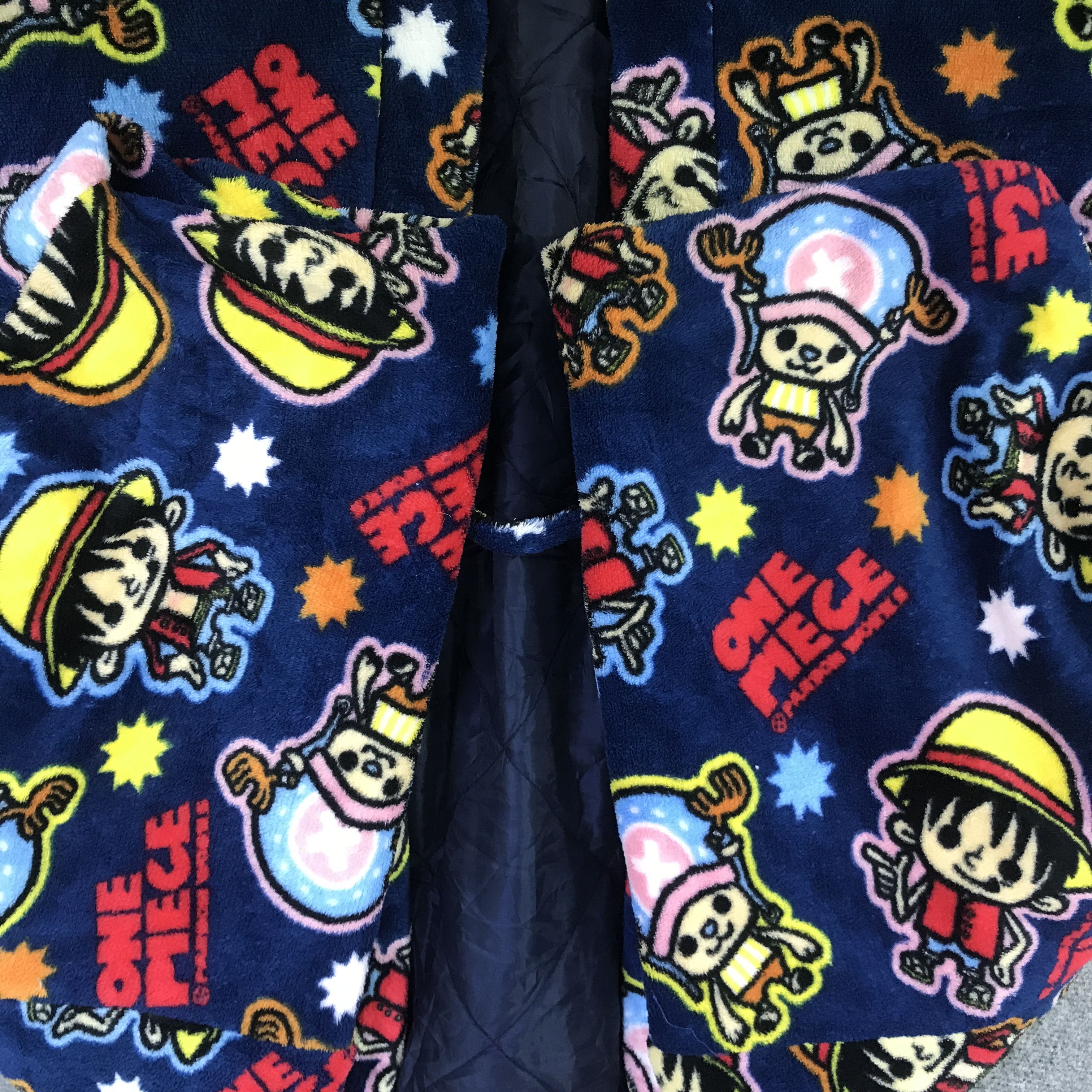 One Piece Vintage one piece Kimono Cartoon japan jacket K94B2 Size US L / EU 52-54 / 3 - 8 Thumbnail