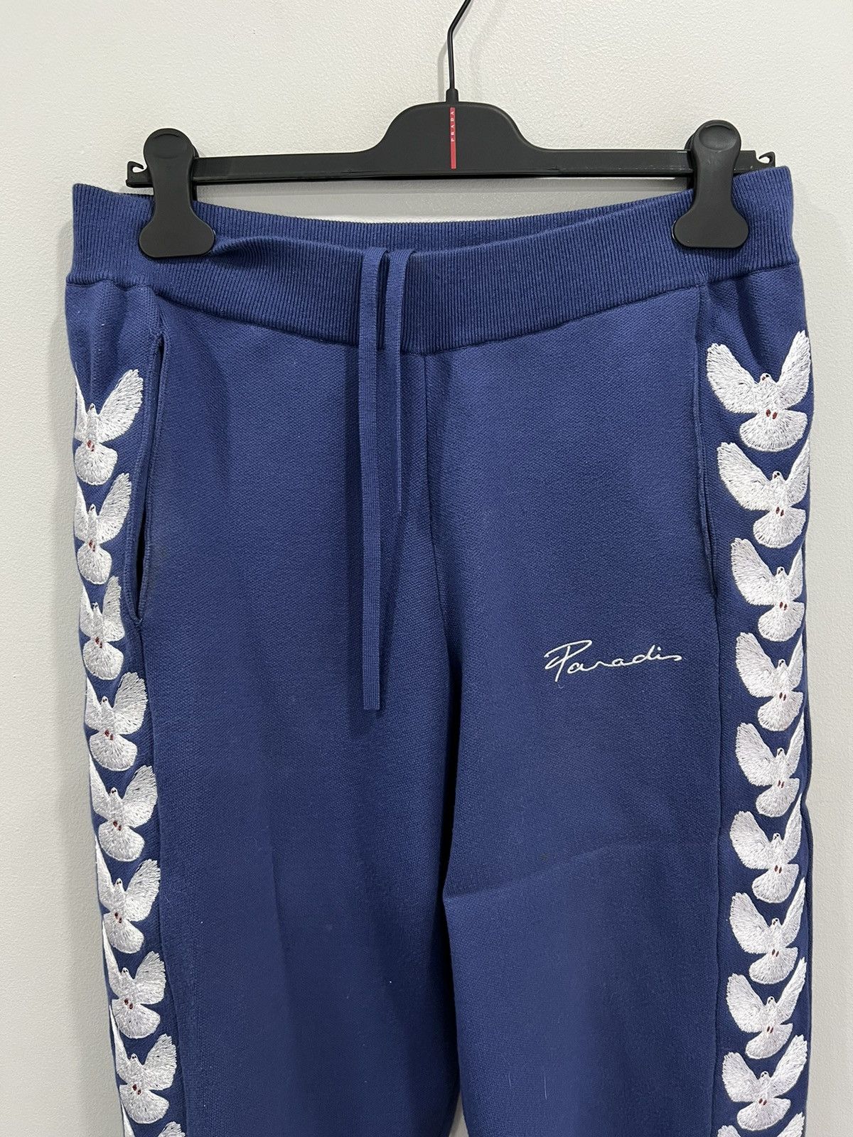 3.PARADIS Mens 3 Paradis Logo Embellished Dove Pants Jogging Size US 34 / EU 50 - 2 Thumbnail
