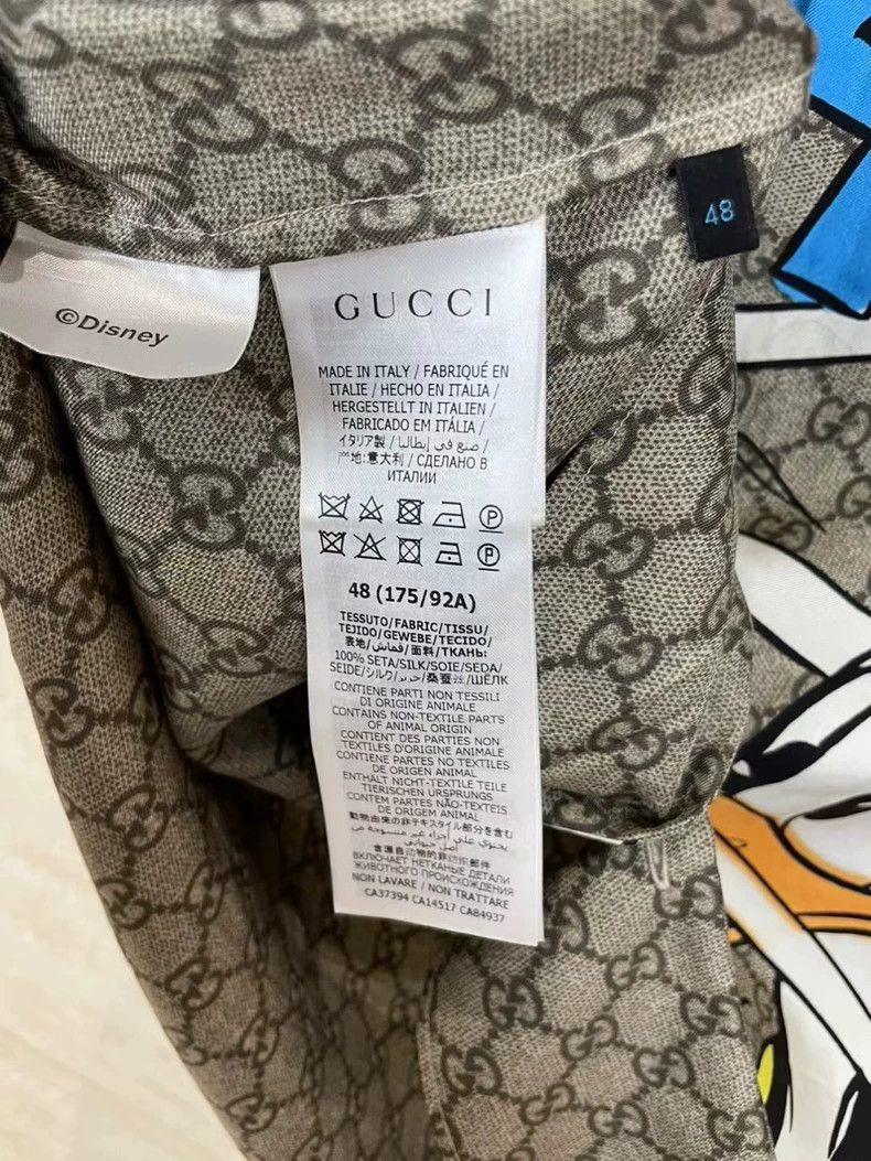 Gucci Gucci Donald Duck old flower full logo silk shirt 2501-Next Size US M / EU 48-50 / 2 - 4 Thumbnail